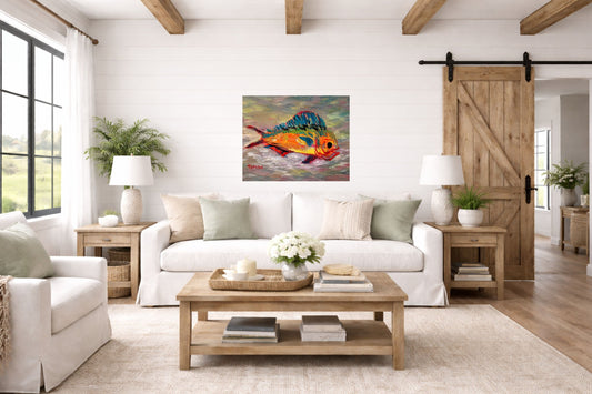 The Fish That Got Away. Ocean Art Giclee Paper- Wood- Metal- Canvas