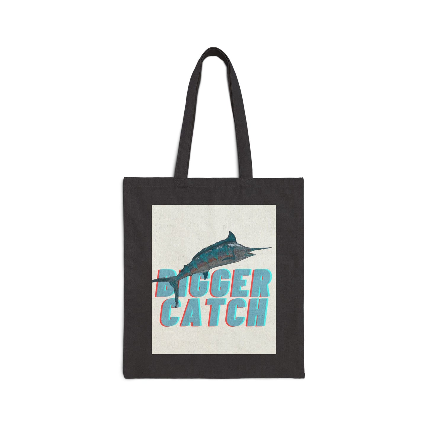"Big Catch" Stylish Cotton Canvas Tote Bag