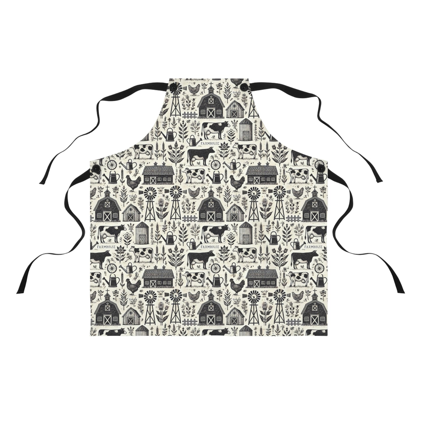 Black and White Apron