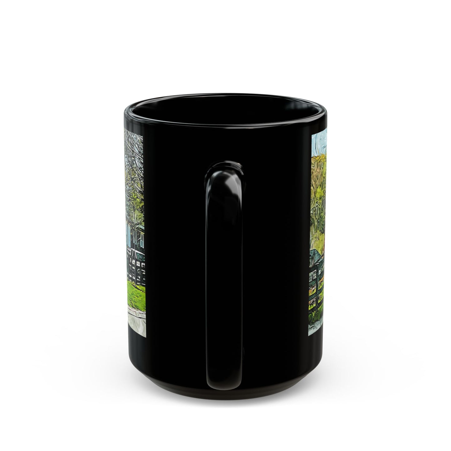 Mountain Barn- 11 oz or 15 oz Ceramic Black Mugs