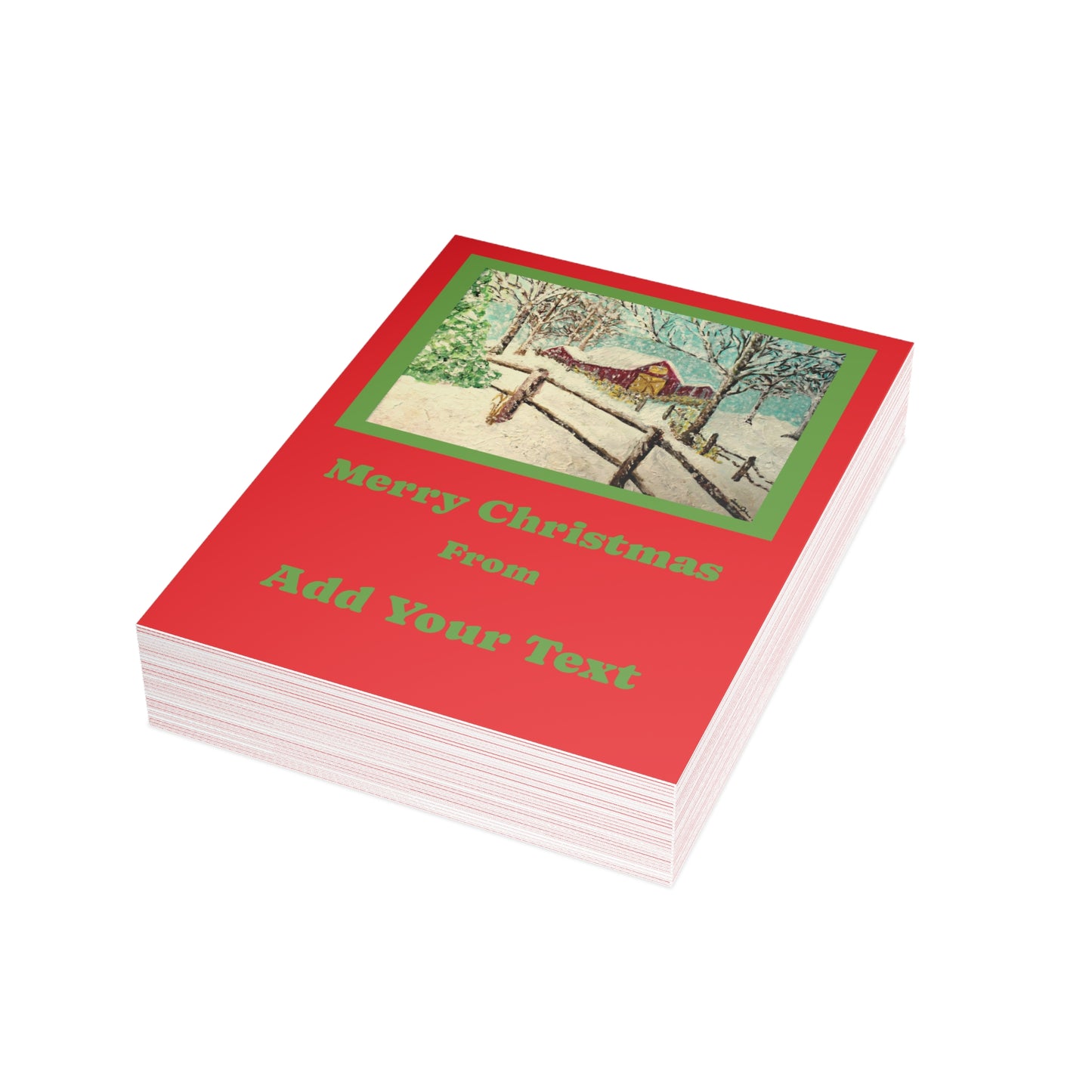 "We Wish You a Merry Christmas" Postcard Bundles (envelopes not included)