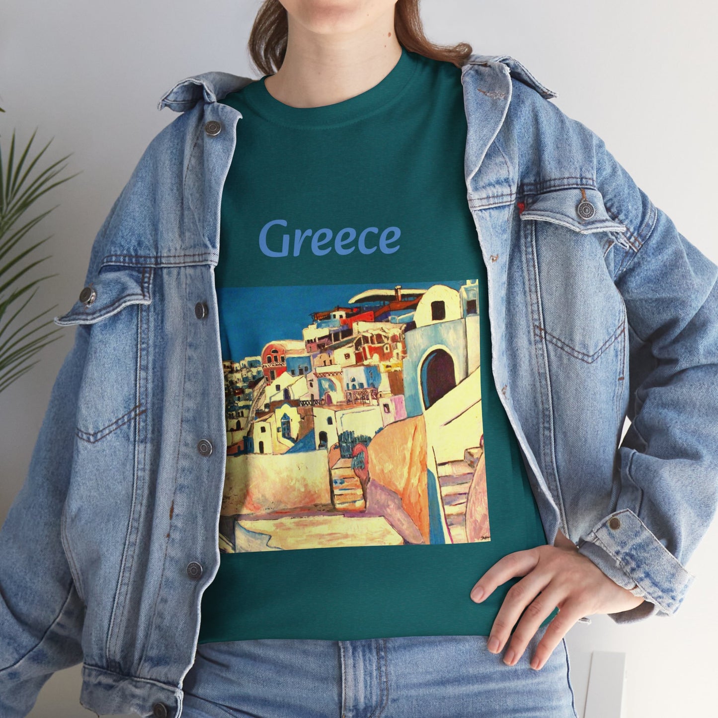 Greece - Amazing Unisex Heavy Cotton Short Sleeve Tee Shirts!