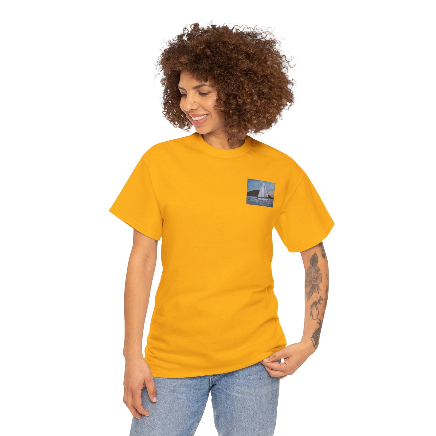 Smoothly Sailing - Amazing Unisex Heavy Cotton Short Sleeve Tee Shirts!