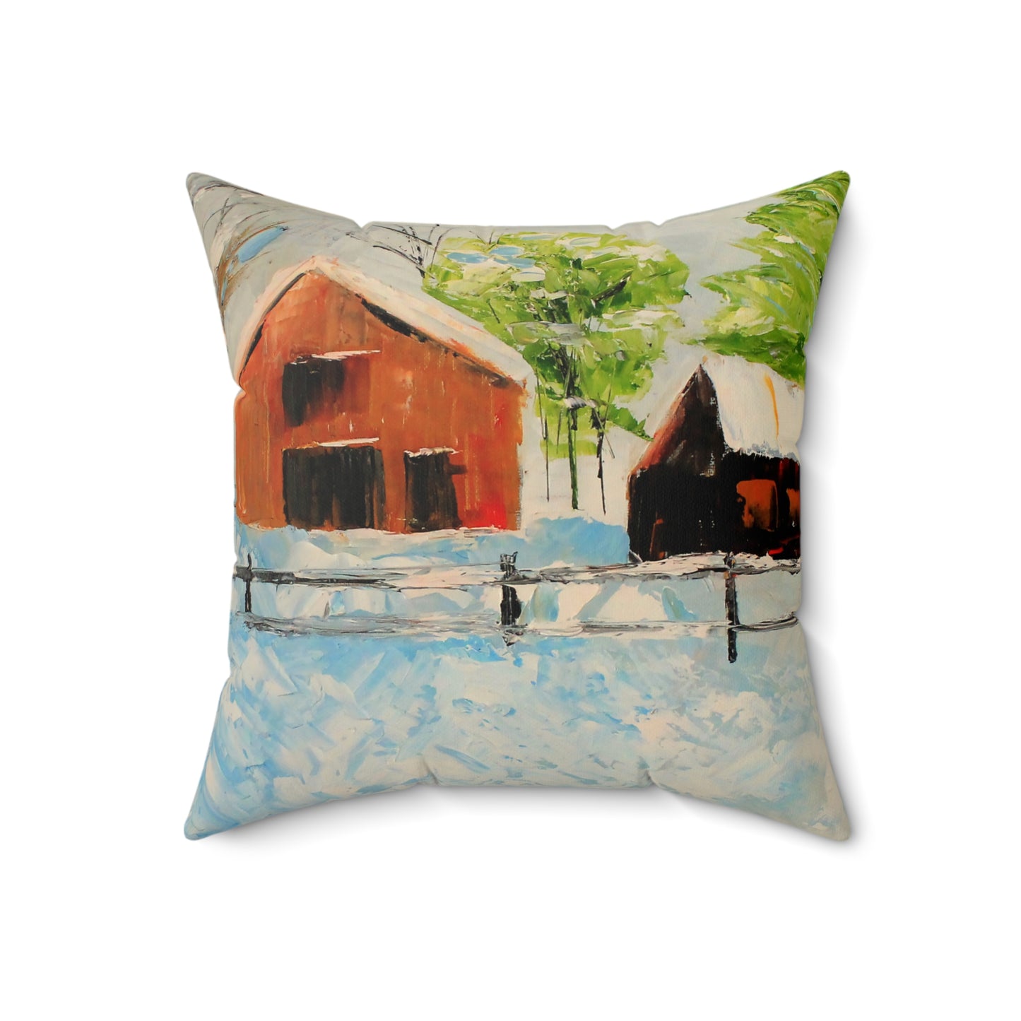 Forsyth Farm Faux Suede Square Pillow