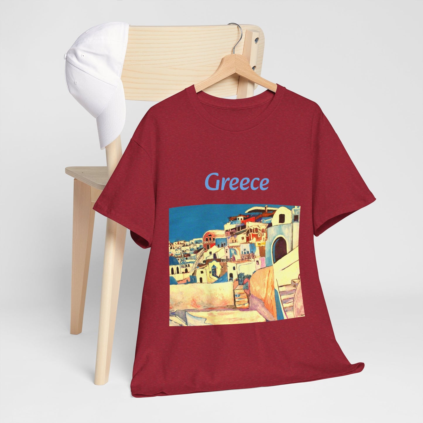 Greece - Amazing Unisex Heavy Cotton Short Sleeve Tee Shirts!