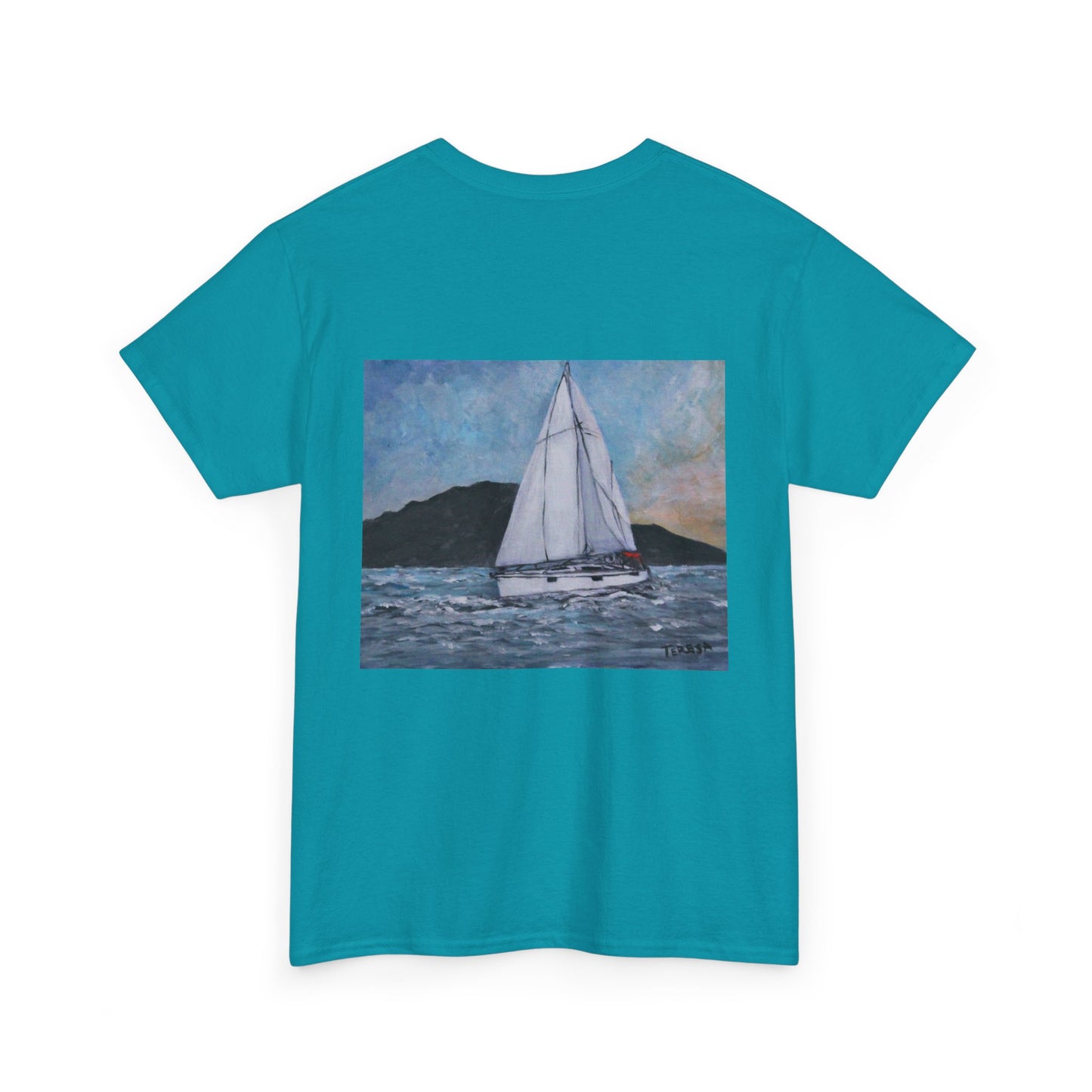 Smoothly Sailing - Amazing Unisex Heavy Cotton Short Sleeve Tee Shirts!