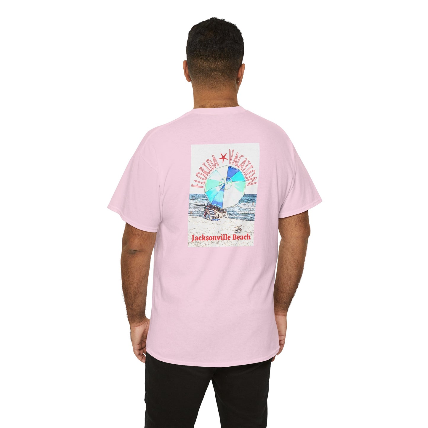 Florida Vacation Jacksonville - Amazing Unisex Heavy Cotton Short Sleeve Tee Shirts!