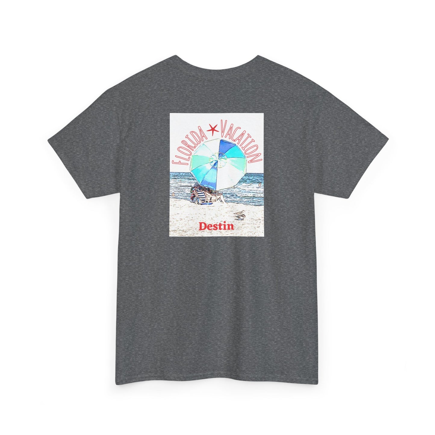 Florida Vacation Destin - Amazing Unisex Heavy Cotton Short Sleeve Tee Shirts!