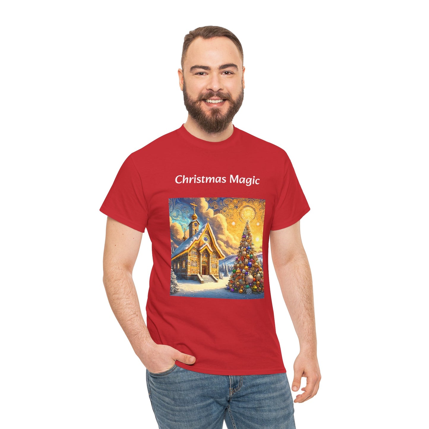 Magic Christmas Amazing Unisex Heavy Cotton Short Sleeve Tee Shirts!