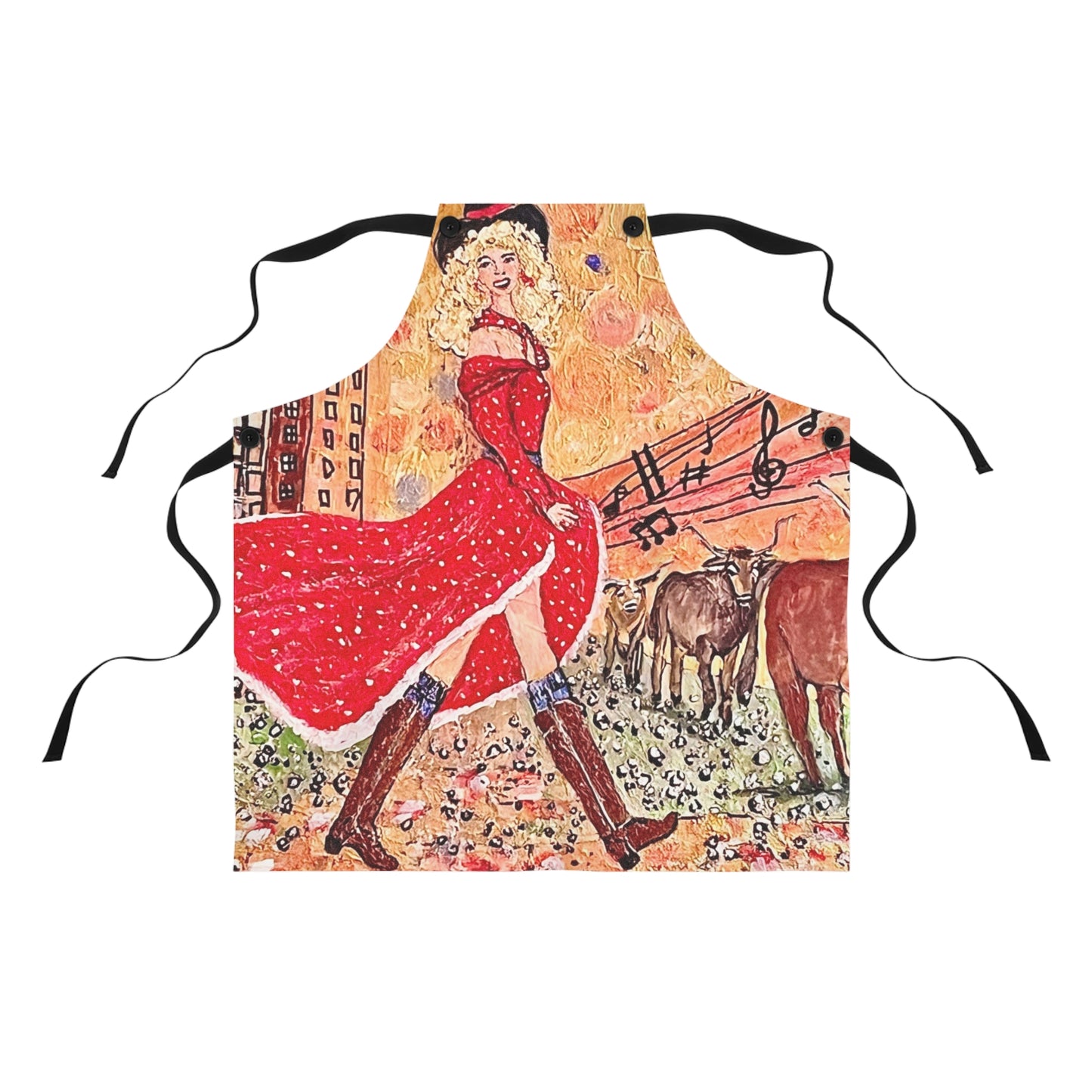 Singing Cowgirl Apron