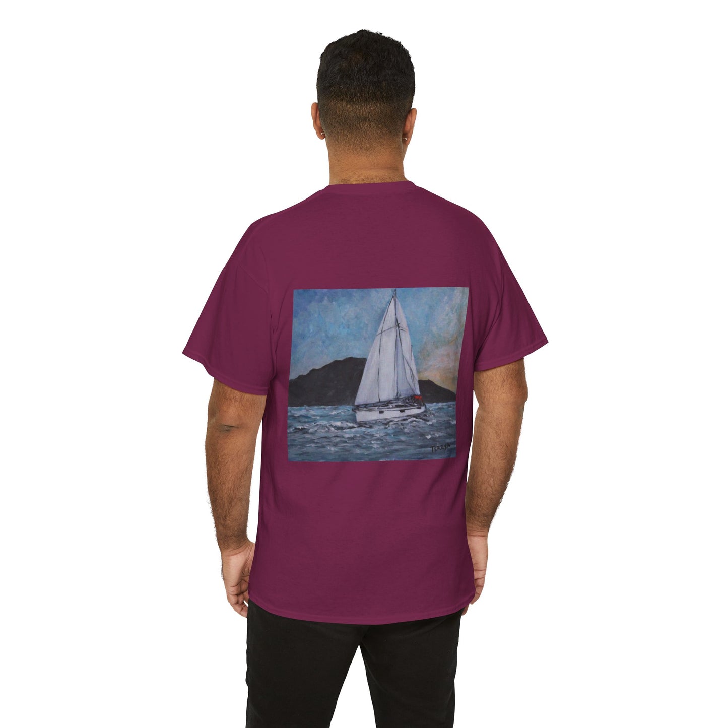 Smoothly Sailing - Amazing Unisex Heavy Cotton Short Sleeve Tee Shirts!