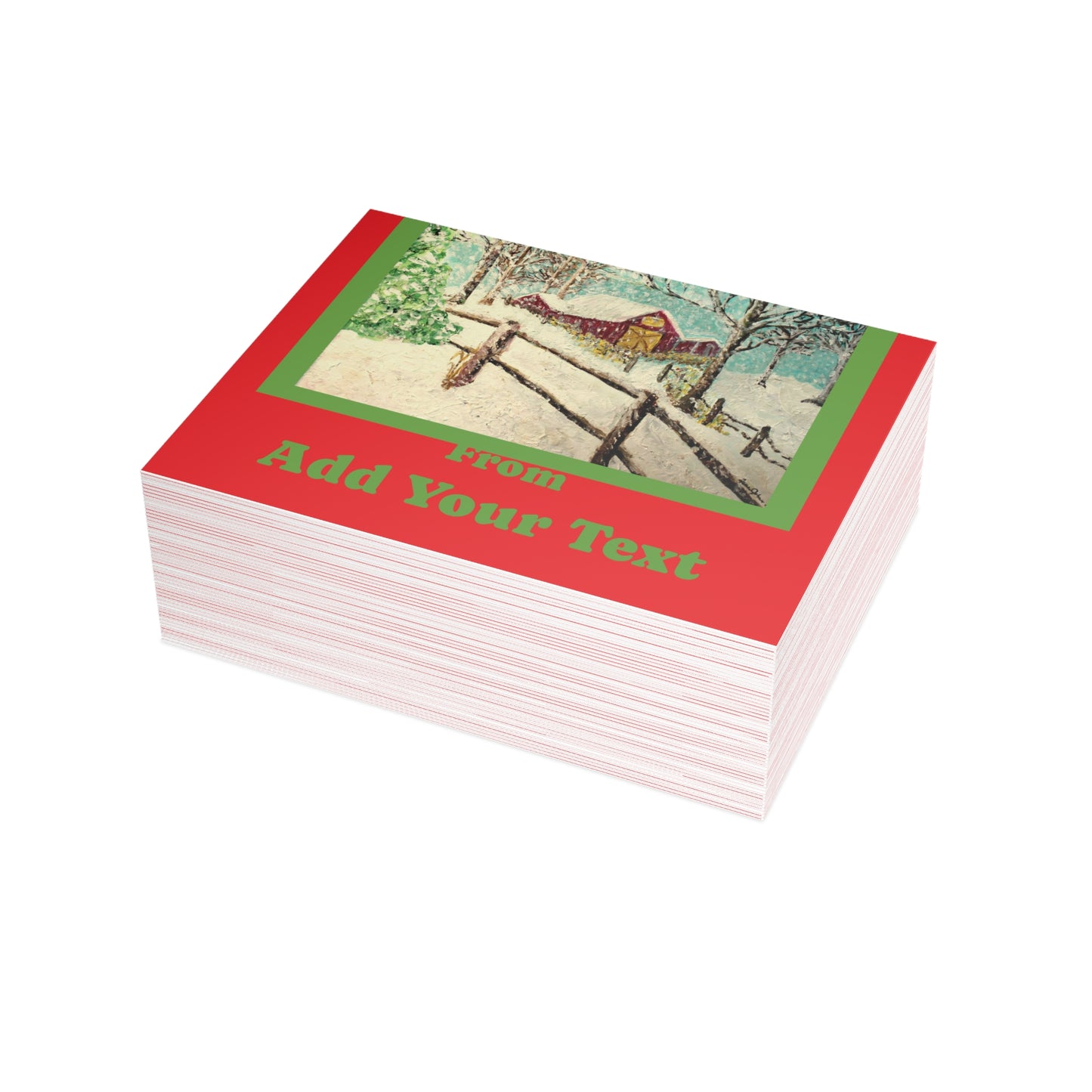 "We Wish You a Merry Christmas" Postcard Bundles (envelopes not included)