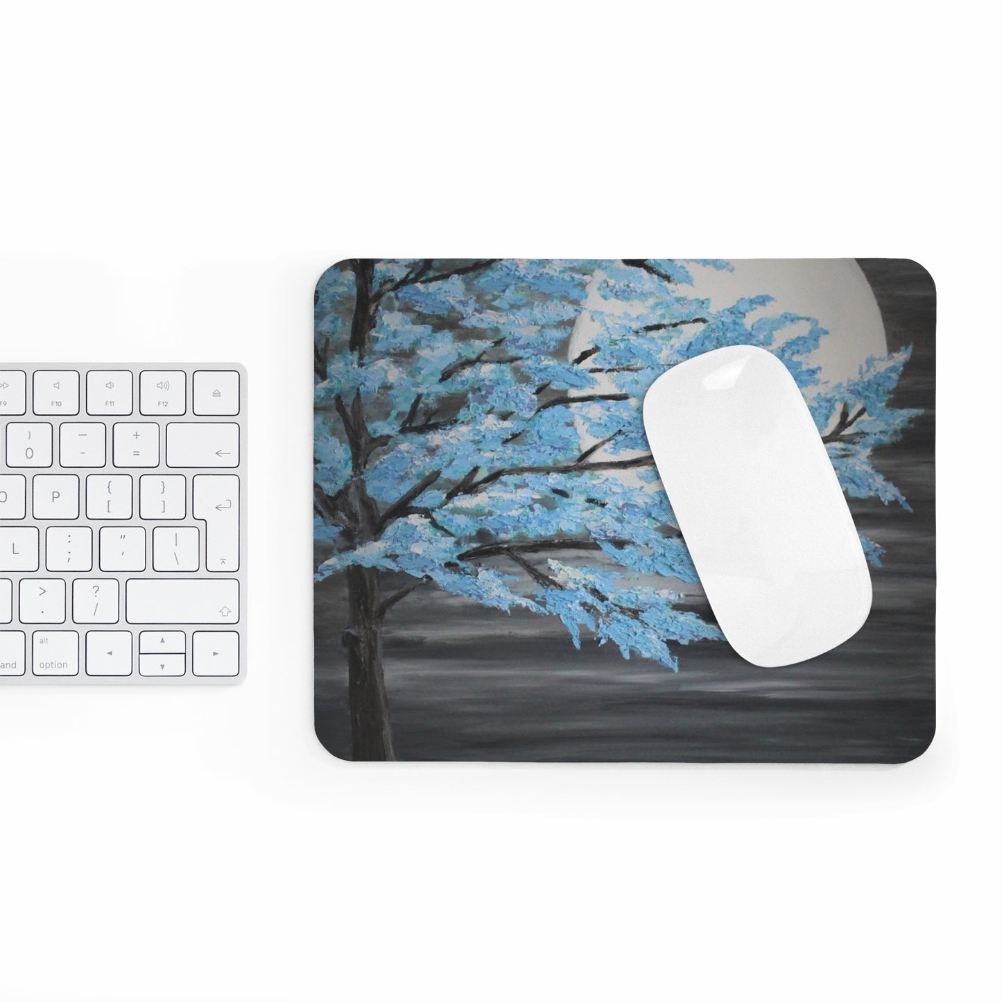 Moon Lit Tree Mousepad