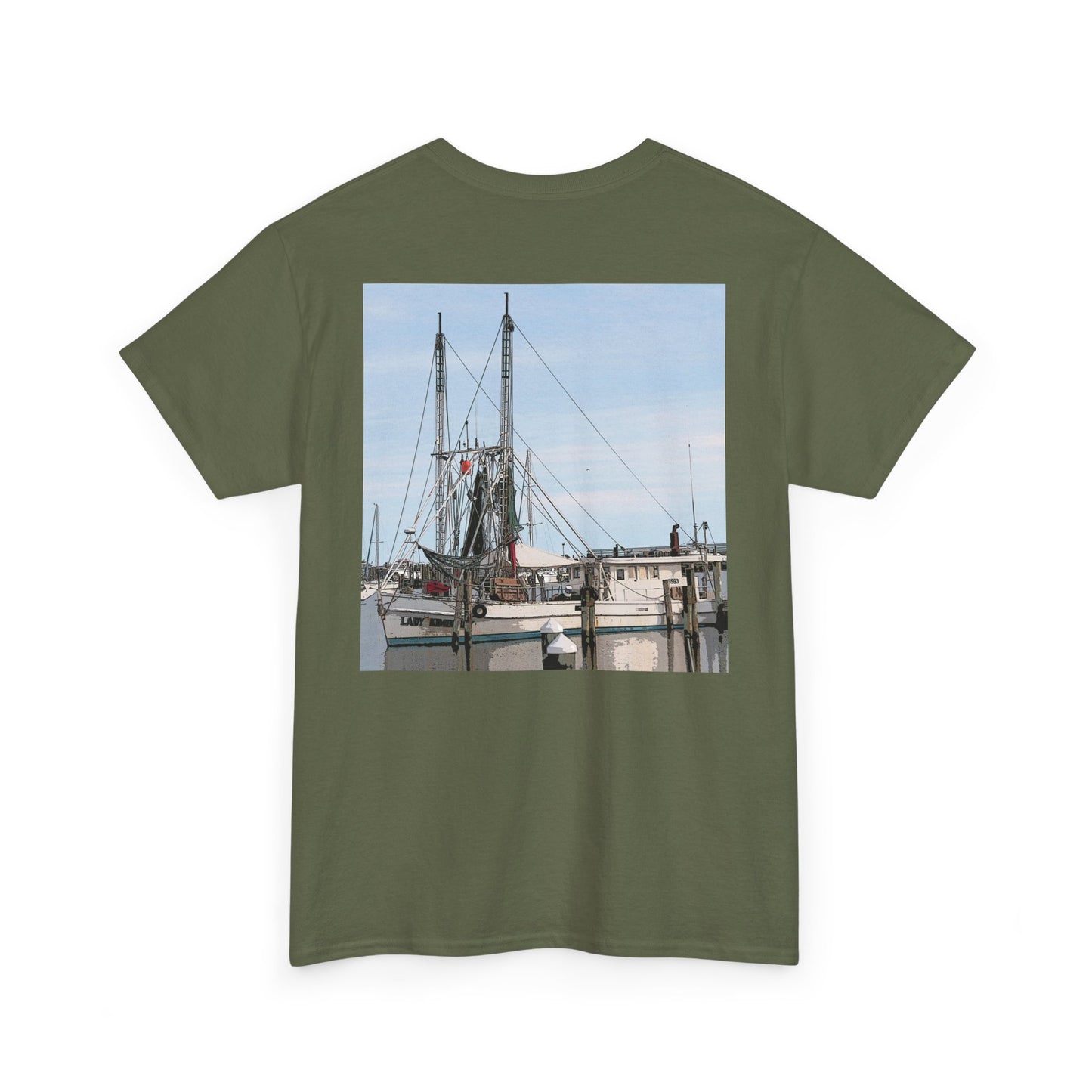 Shrimp Boat- Amazing Unisex Heavy Cotton Short Sleeve Tee Shirts!