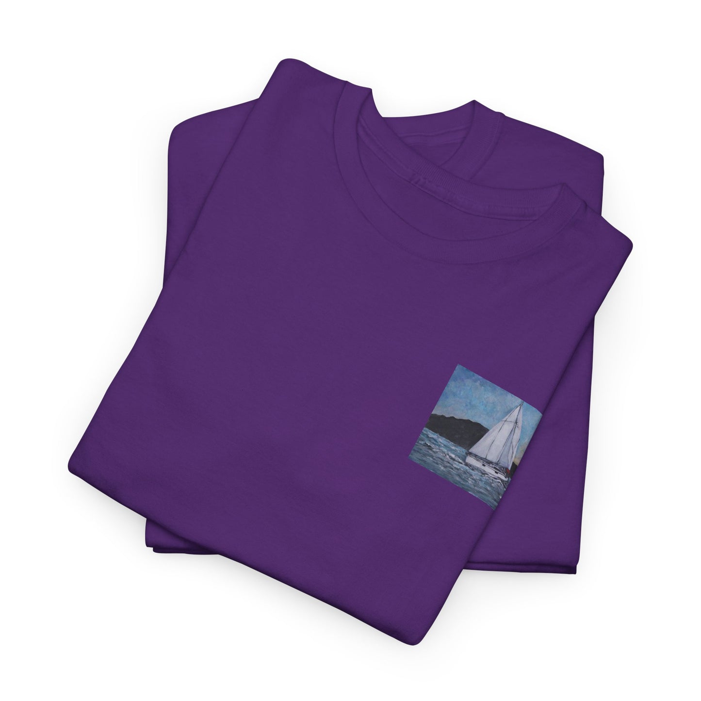 Smoothly Sailing - Amazing Unisex Heavy Cotton Short Sleeve Tee Shirts!