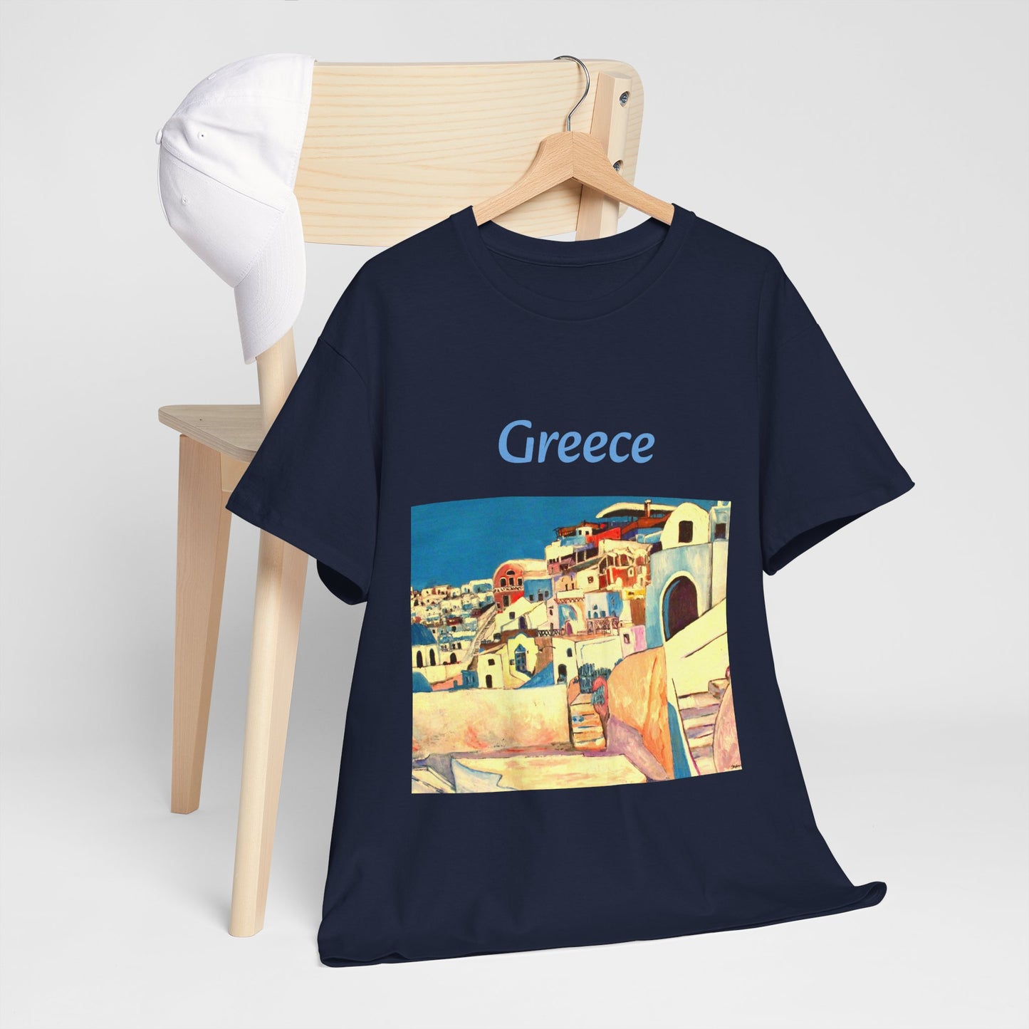 Greece - Amazing Unisex Heavy Cotton Short Sleeve Tee Shirts!