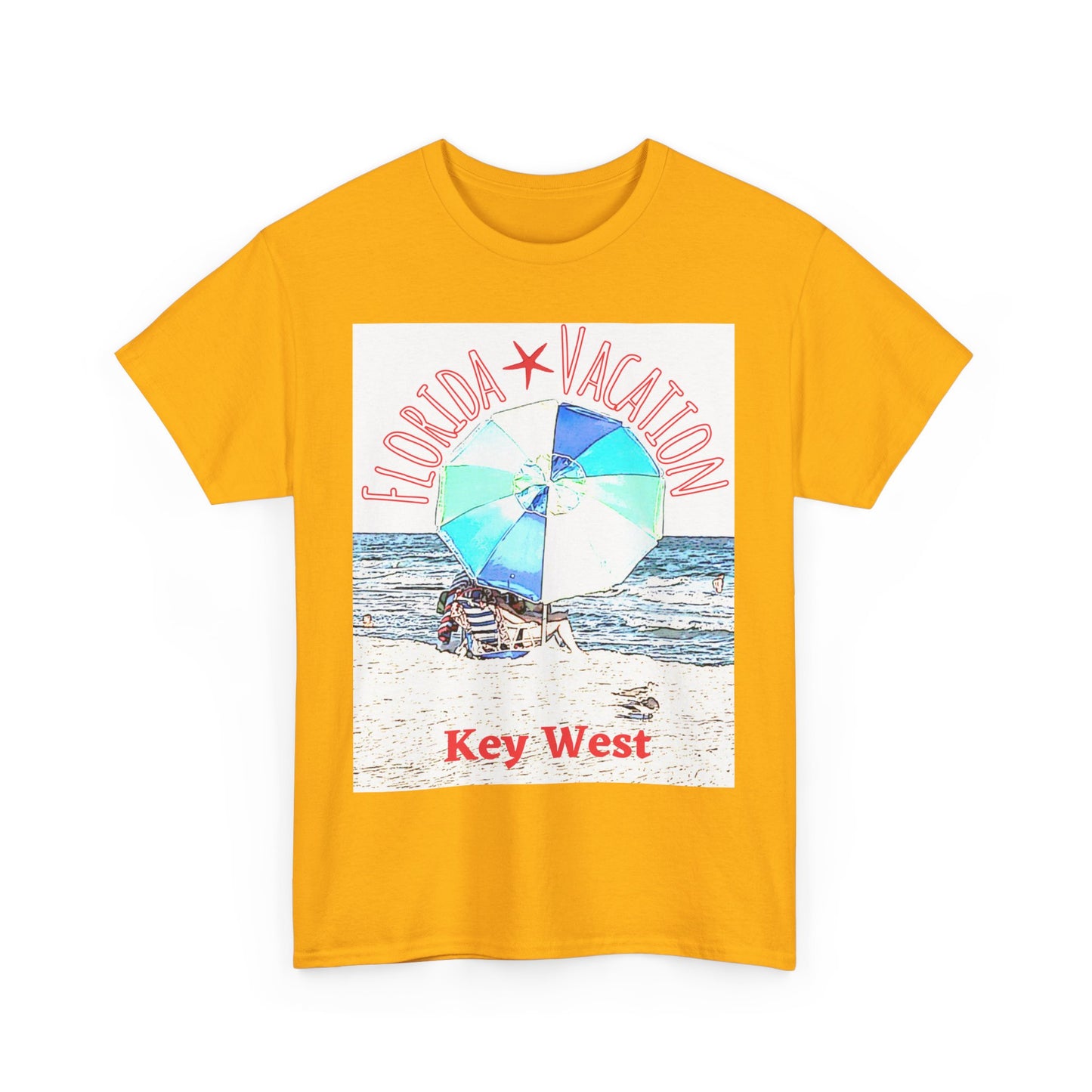 Florida Vacation Key West - Amazing Unisex Heavy Cotton Tee