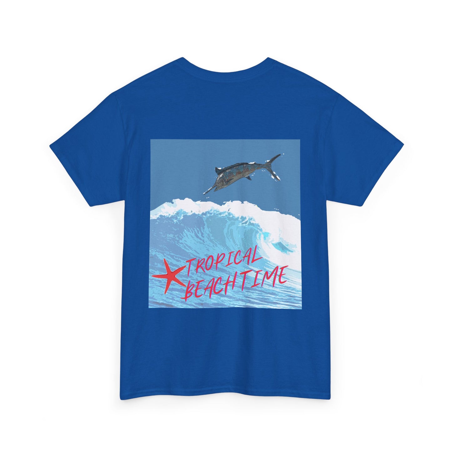 Tropical Beach Time - Amazing Unisex Heavy Cotton Tee