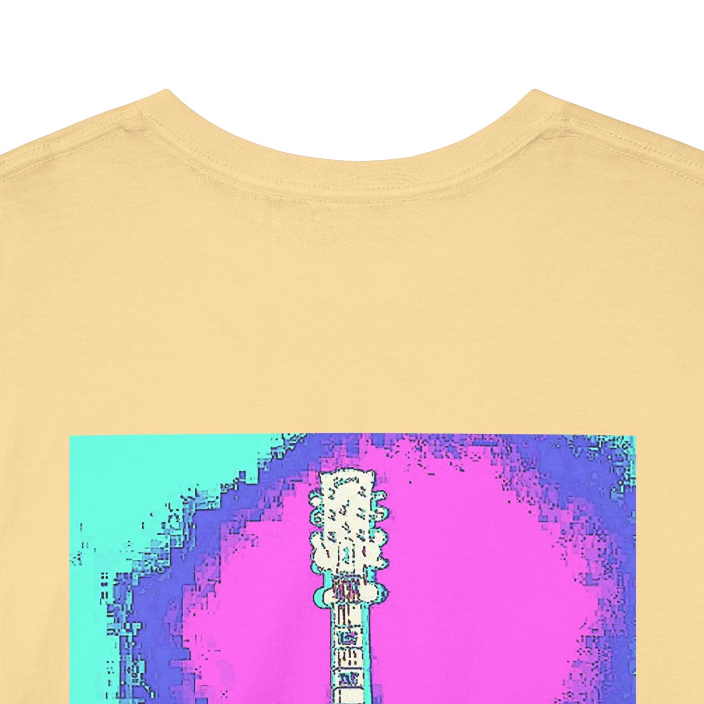 Psychedelic Guitar- Amazing Unisex Heavy Cotton Short Sleeve Tee Shirts!