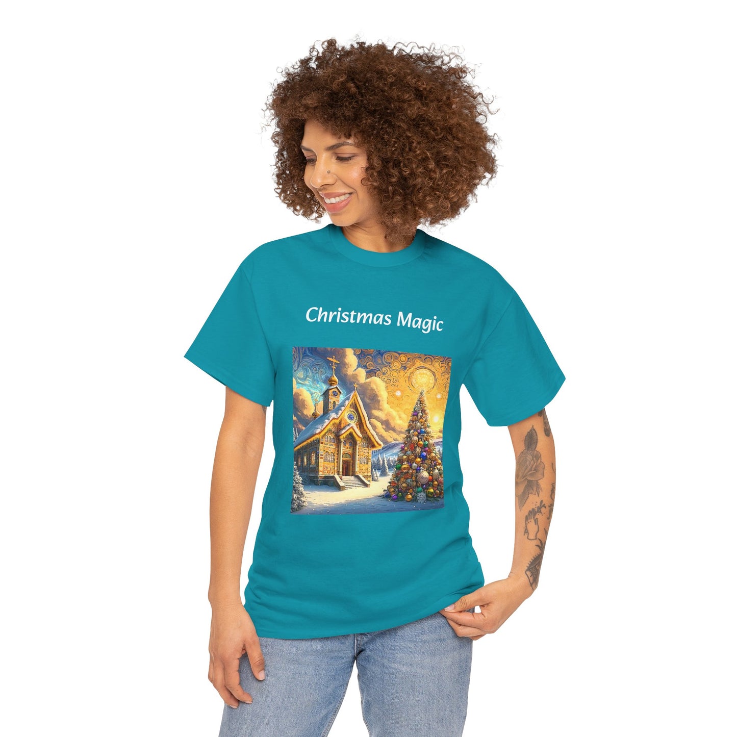 Magic Christmas Amazing Unisex Heavy Cotton Short Sleeve Tee Shirts!