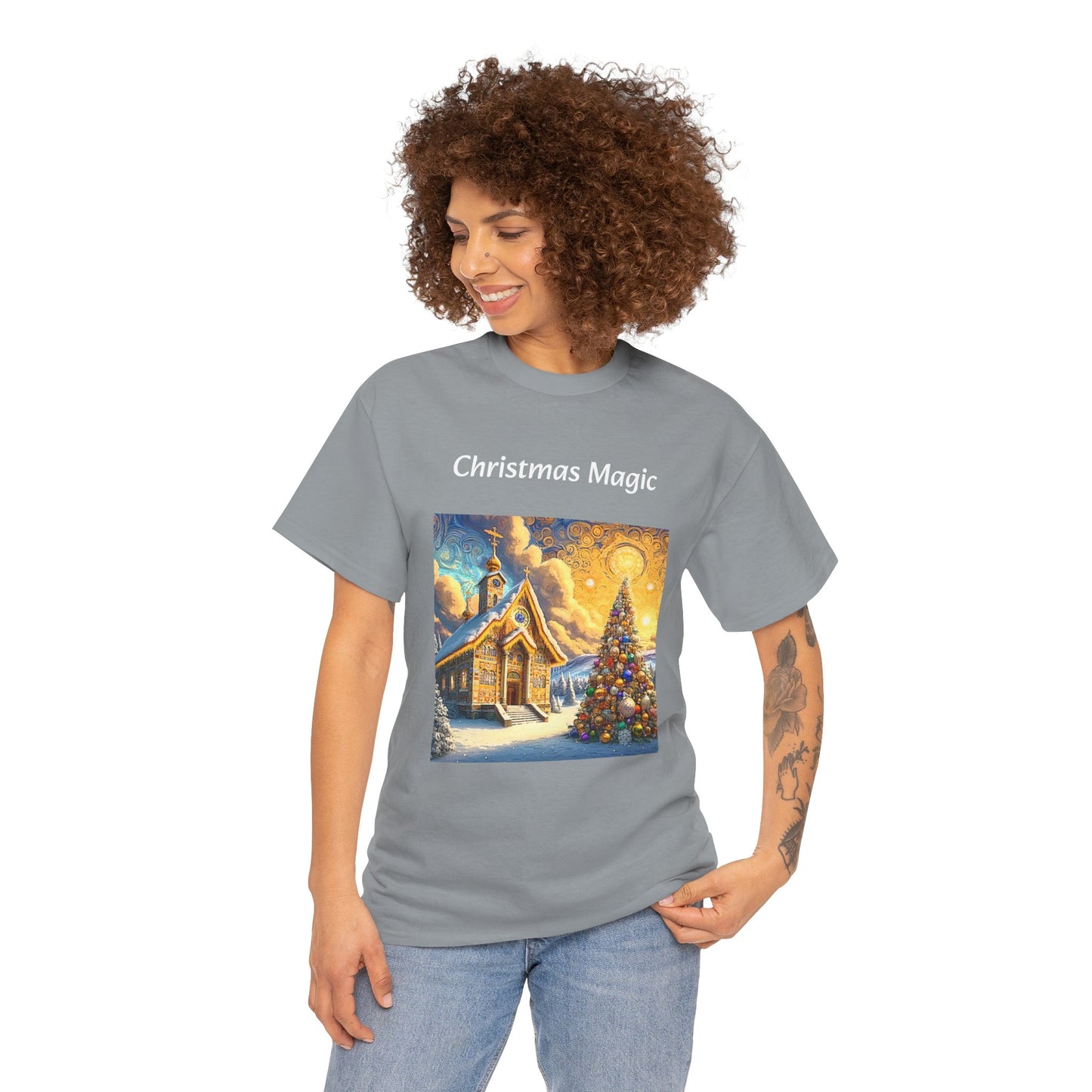 Magic Christmas Amazing Unisex Heavy Cotton Short Sleeve Tee Shirts!