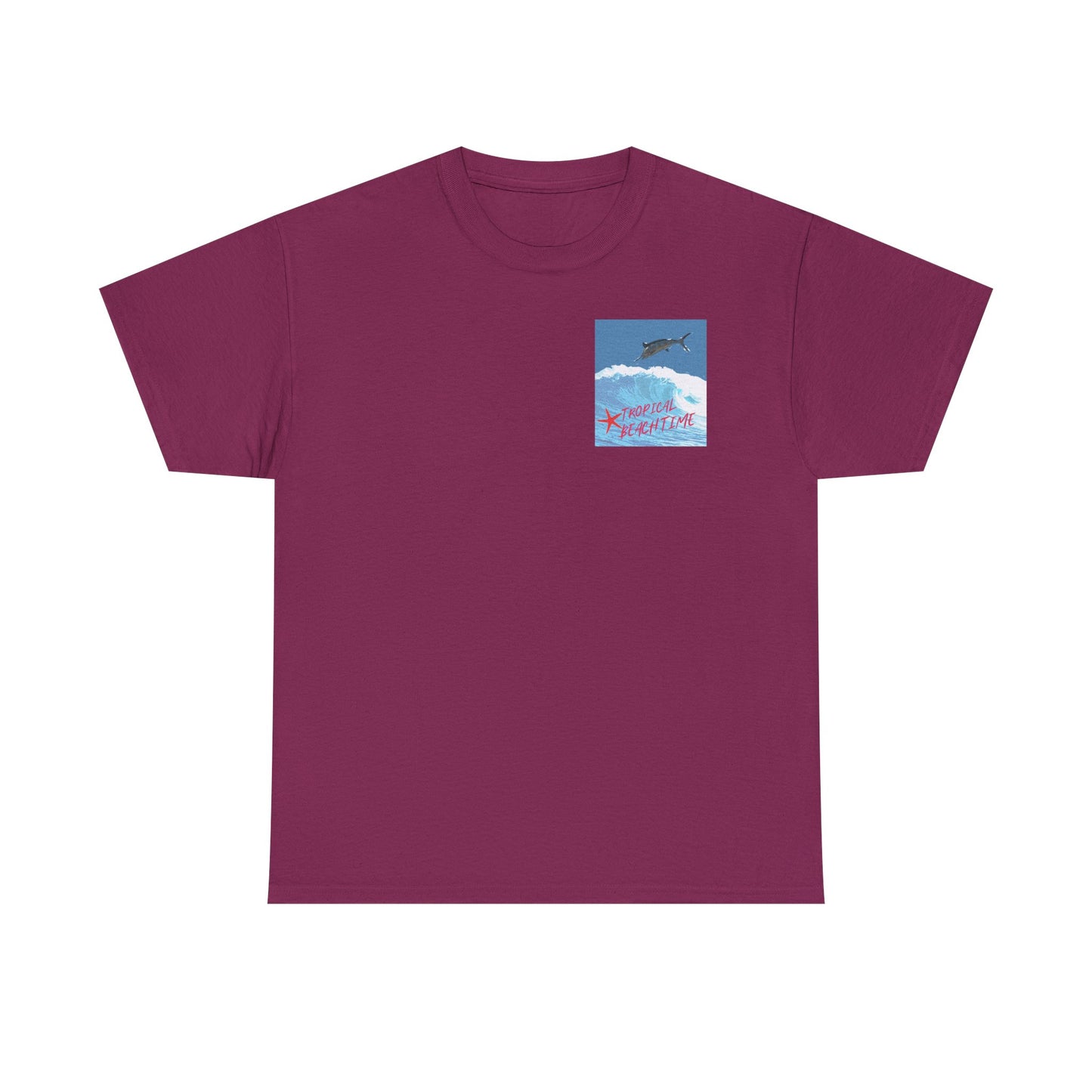 Tropical Beach Time - Amazing Unisex Heavy Cotton Tee