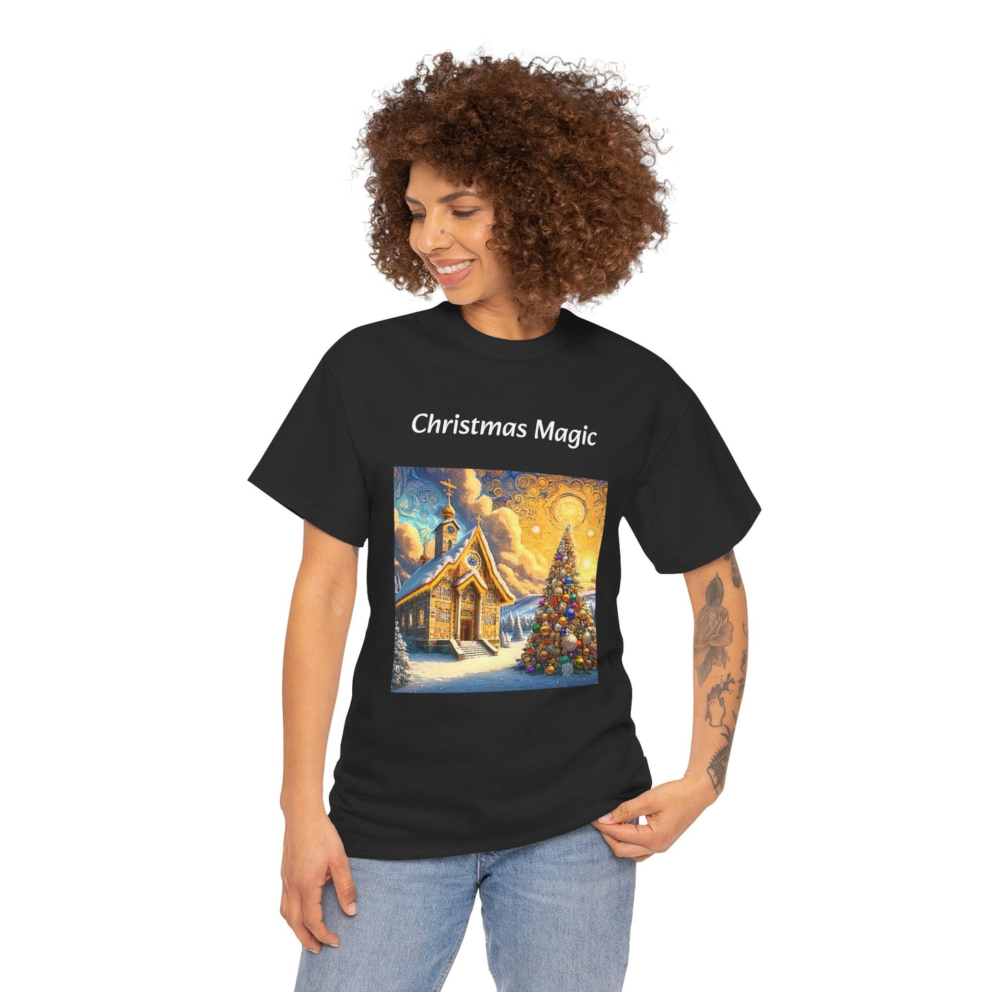 Magic Christmas Amazing Unisex Heavy Cotton Short Sleeve Tee Shirts!