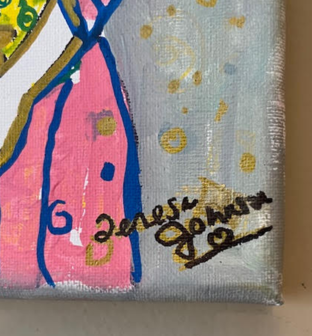 She carries Spring Flowers