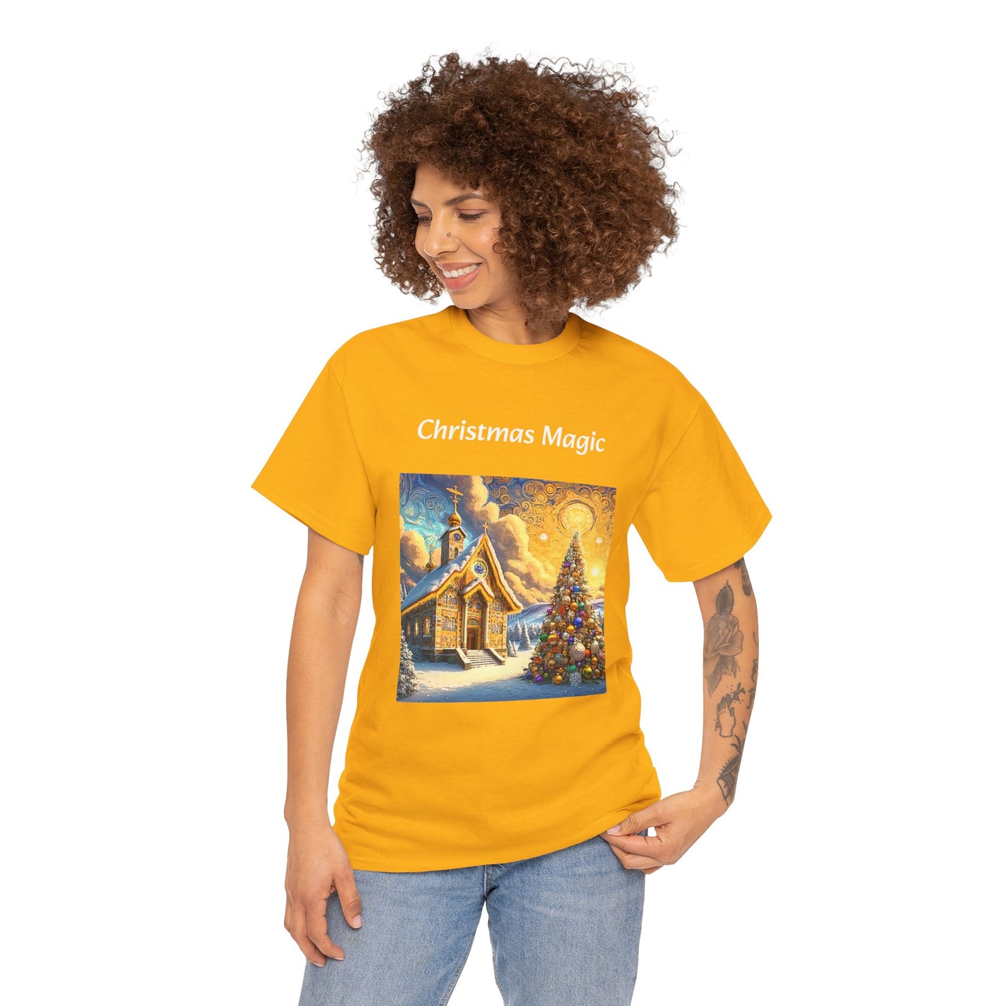 Magic Christmas Amazing Unisex Heavy Cotton Short Sleeve Tee Shirts!