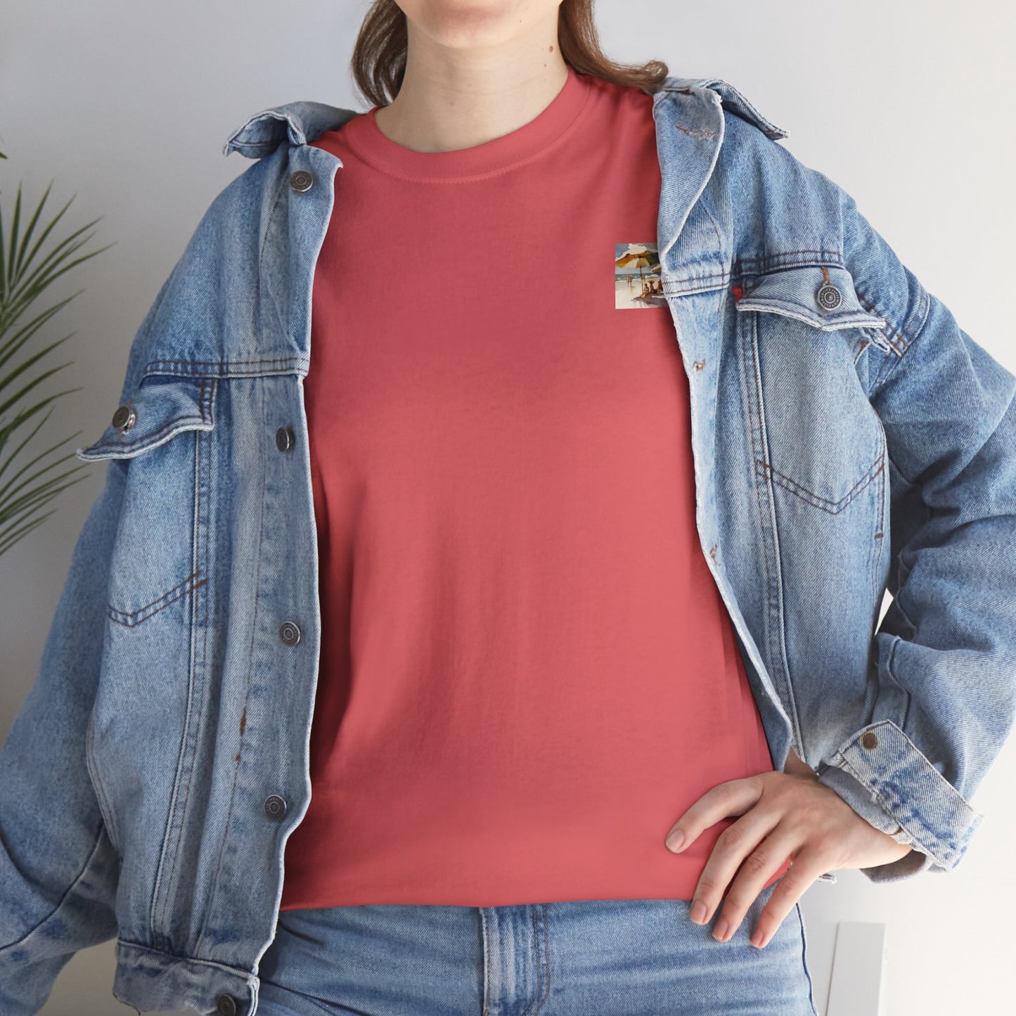 At the Beach Amazing Unisex Heavy Cotton Short Sleeve Tee Shirts!