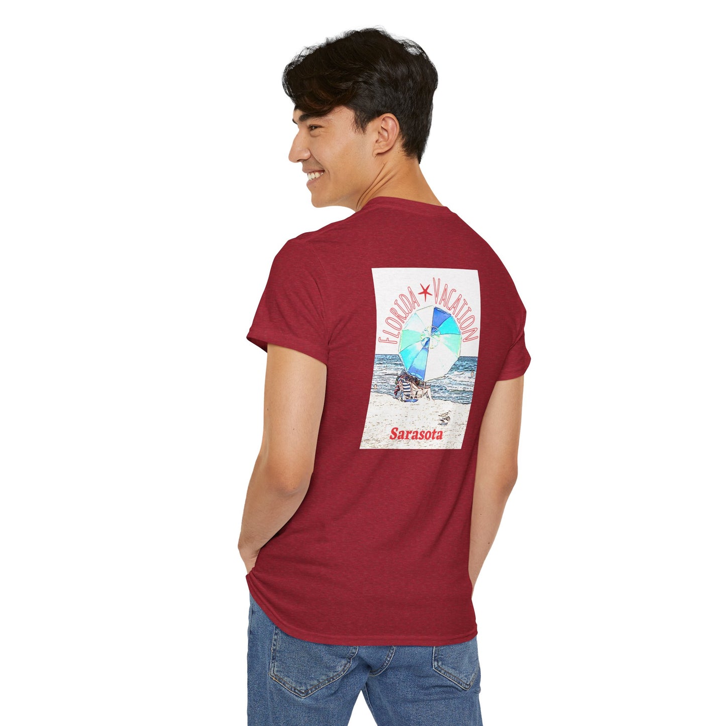 Florida Vacation Sarasota - Amazing Unisex Heavy Cotton Short Sleeve Tee Shirts!