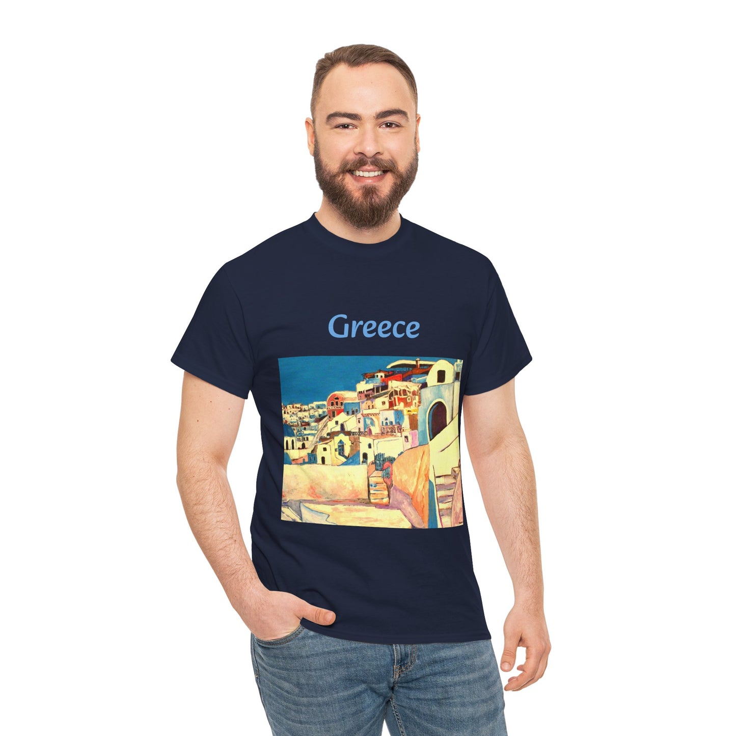 Greece - Amazing Unisex Heavy Cotton Short Sleeve Tee Shirts!