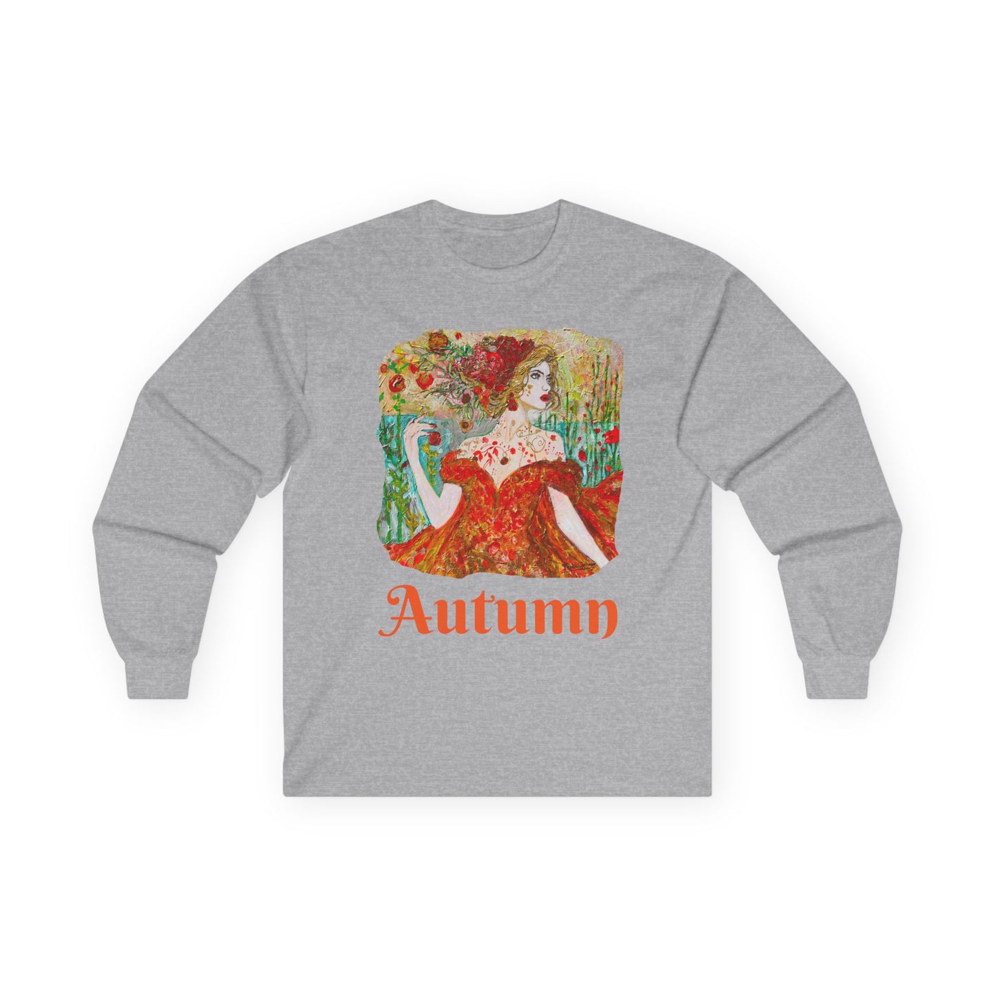"Autumn" Long Sleeve Casual Unisex Tee Shirt