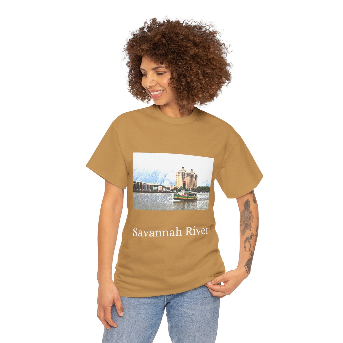 Savannah River- Amazing Unisex Heavy Cotton Short Sleeve Tee Shirts!