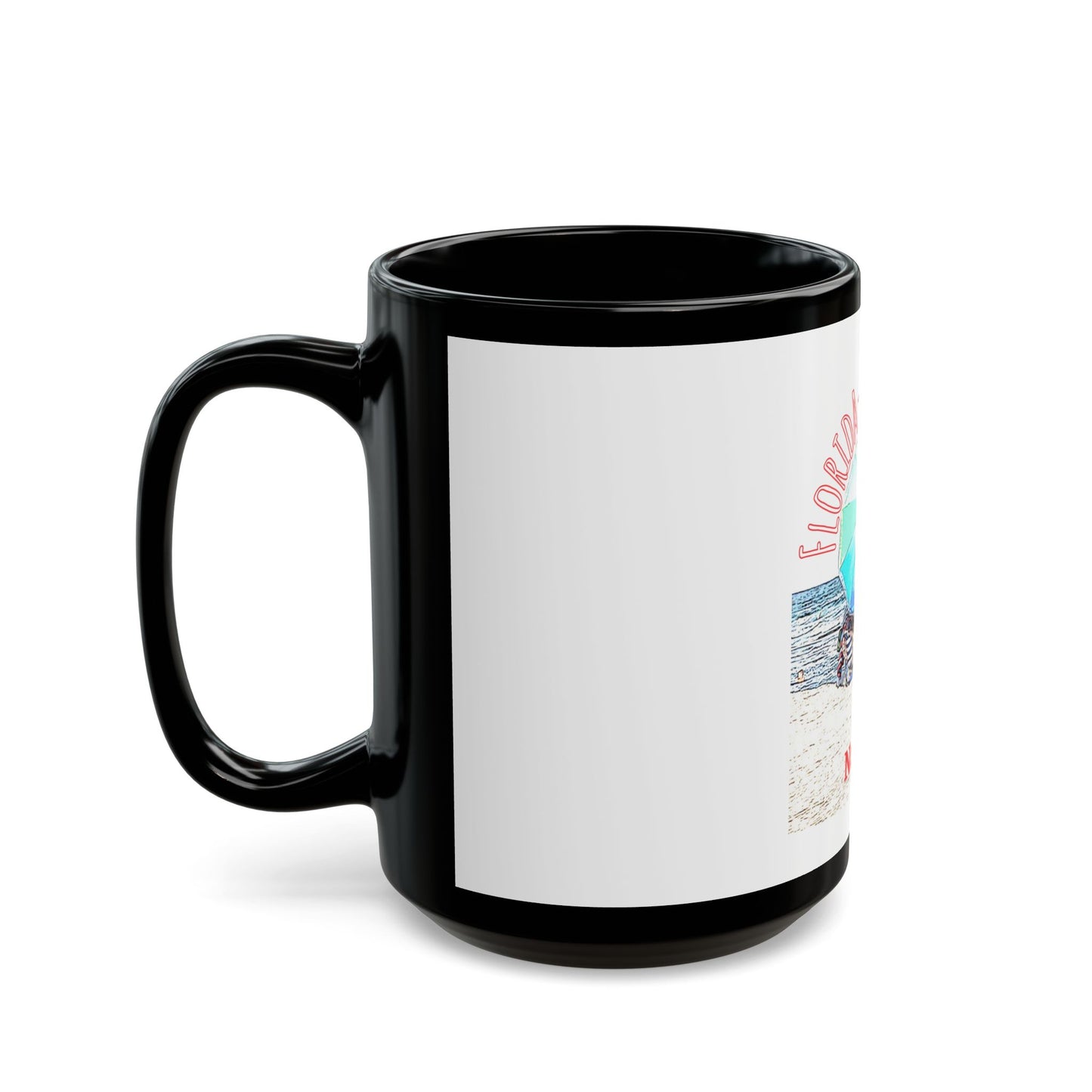 Florida Vacation - Naples - 11 oz or 15 oz Ceramic Black Mugs