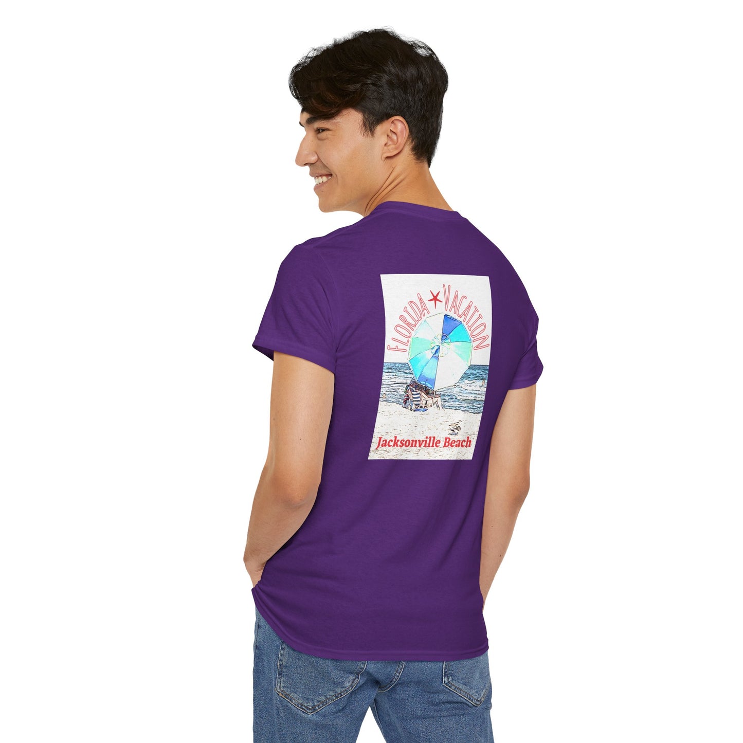 Florida Vacation Jacksonville - Amazing Unisex Heavy Cotton Short Sleeve Tee Shirts!