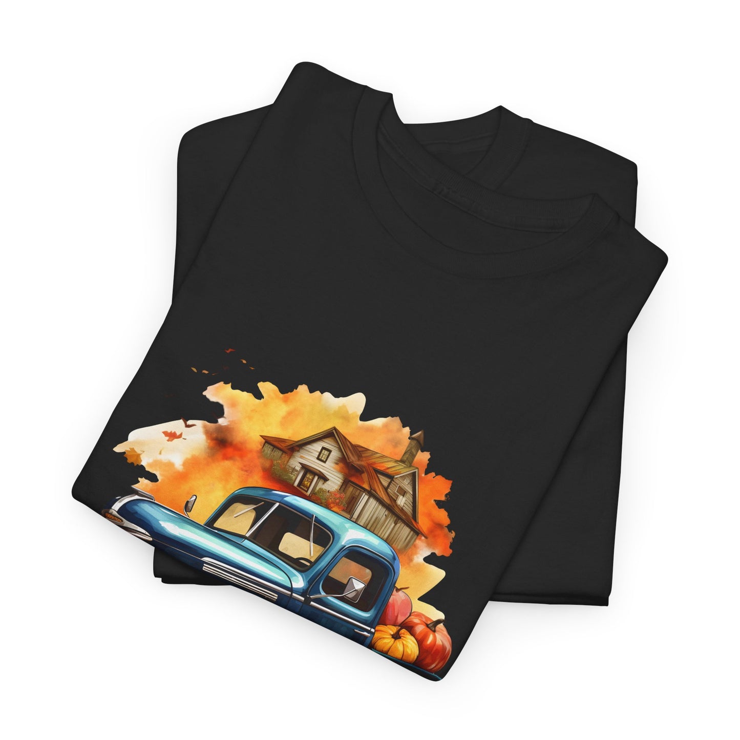Fall Truck -Amazing Unisex Heavy Cotton Short Sleeve Tee Shirts!