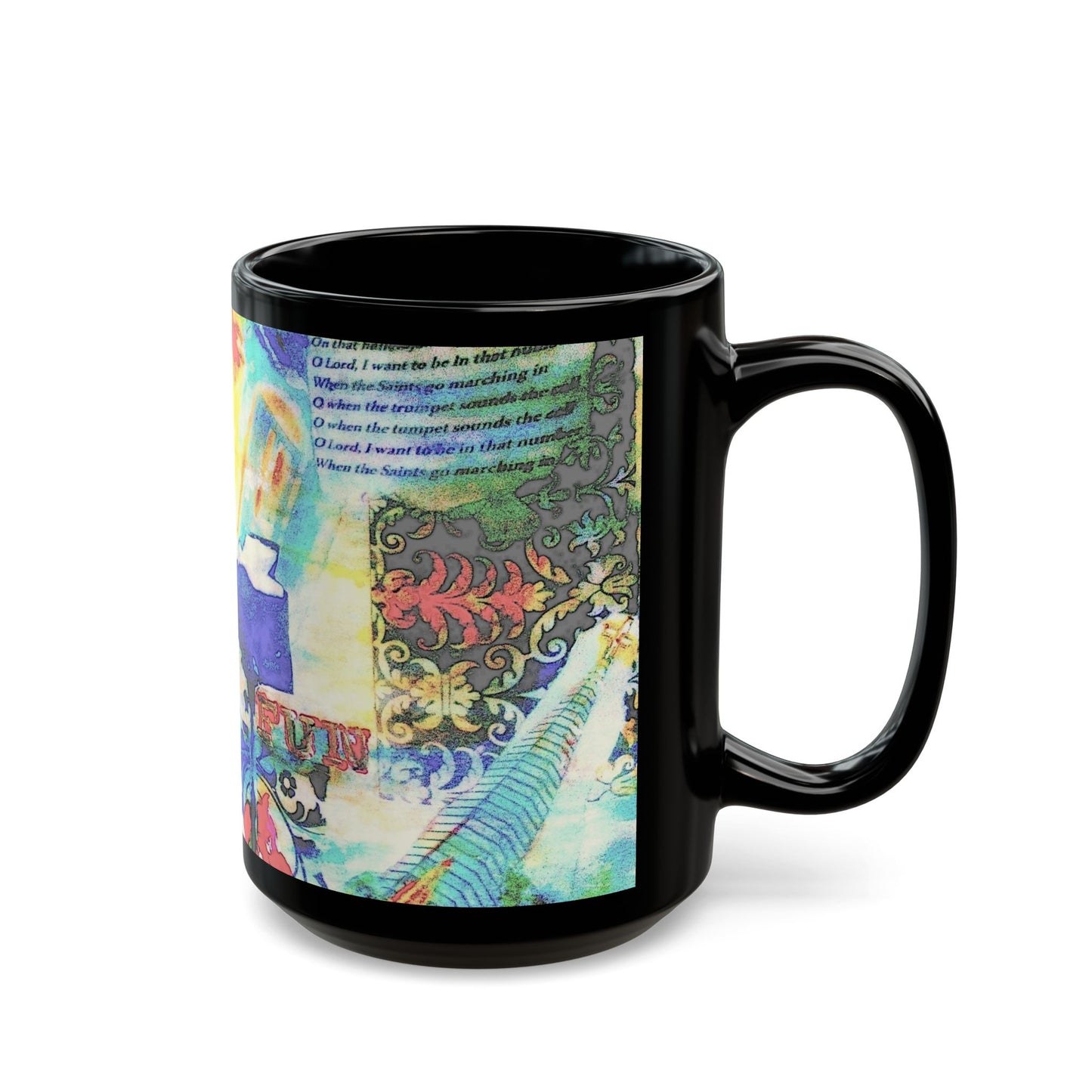 Jazz in Savannah - 11 oz or 15 oz Ceramic Black Mugs