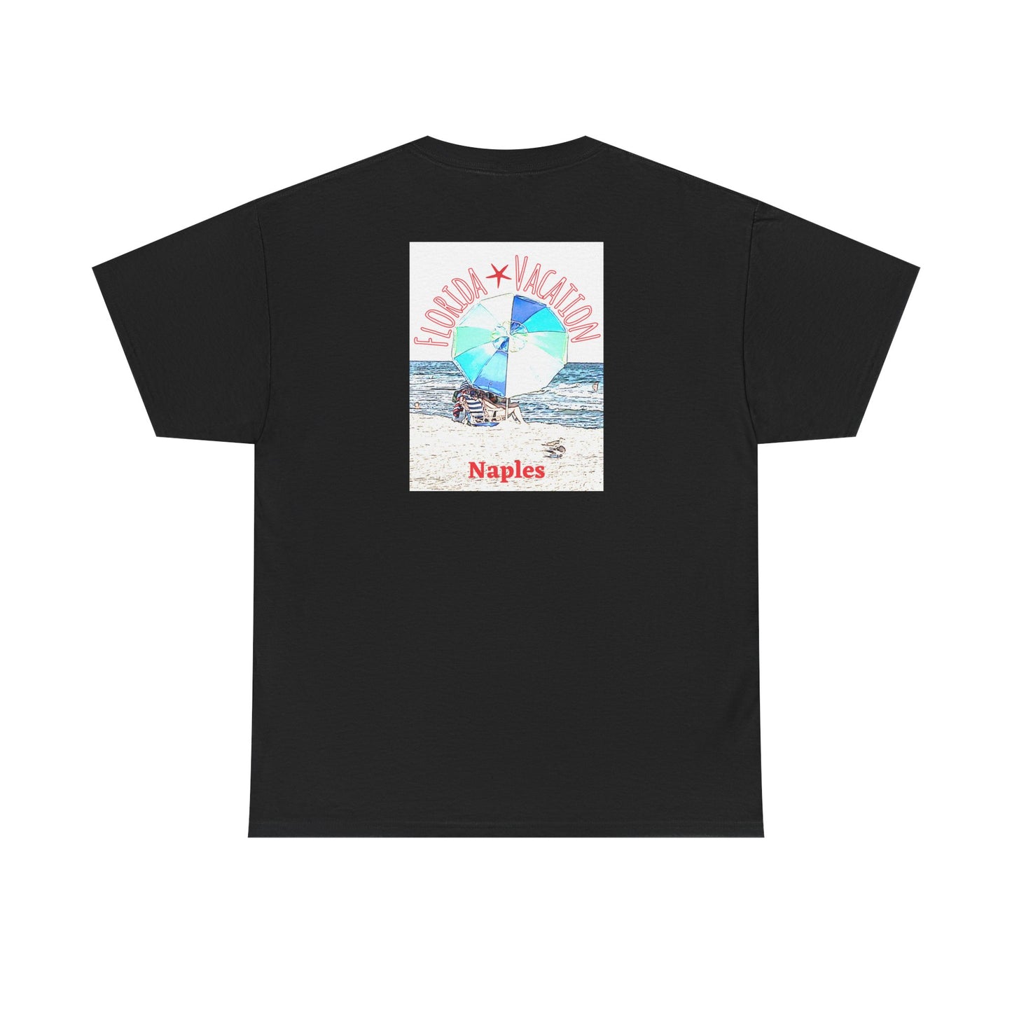 Florida Vacation Naples -Amazing Unisex Heavy Cotton Short Sleeve Tee Shirts!