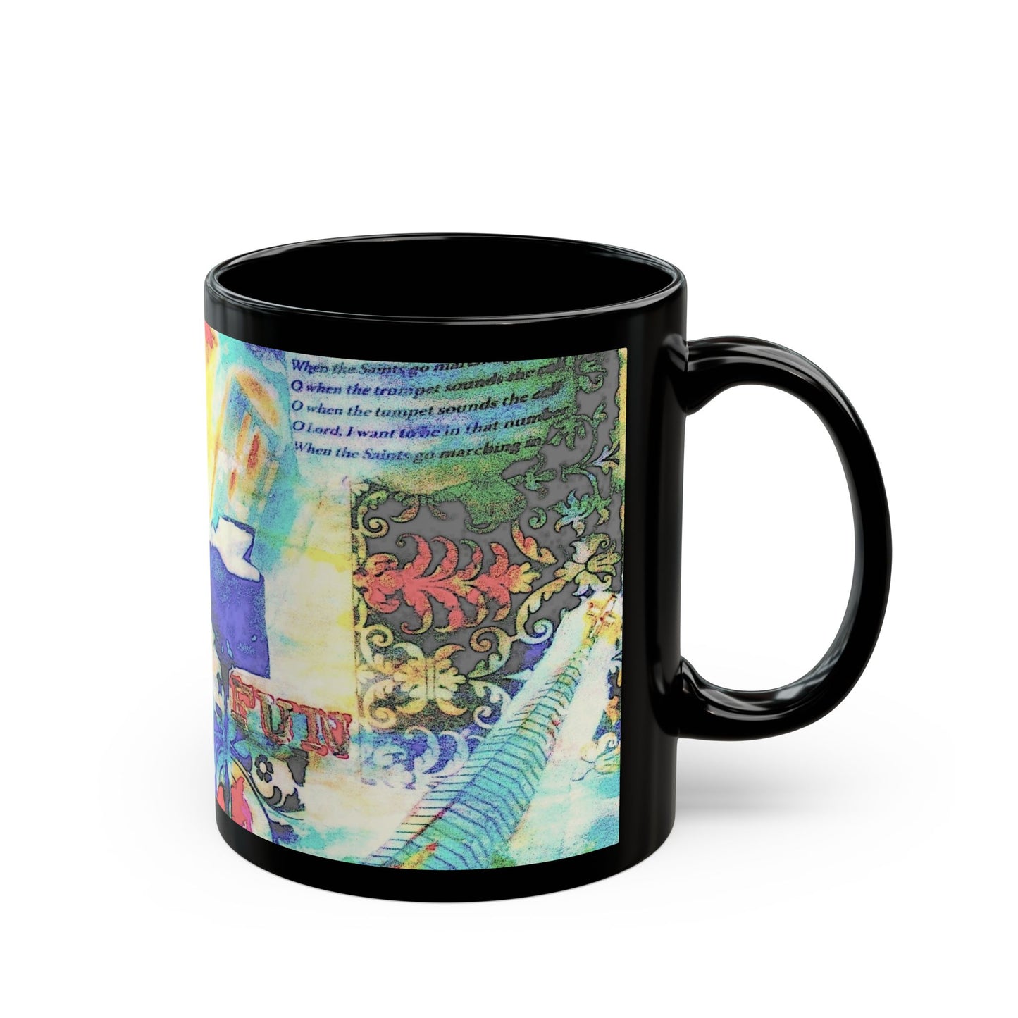 Jazz in Savannah - 11 oz or 15 oz Ceramic Black Mugs