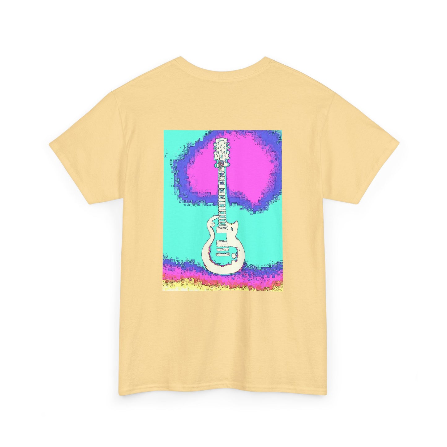 Psychedelic Guitar- Amazing Unisex Heavy Cotton Short Sleeve Tee Shirts!