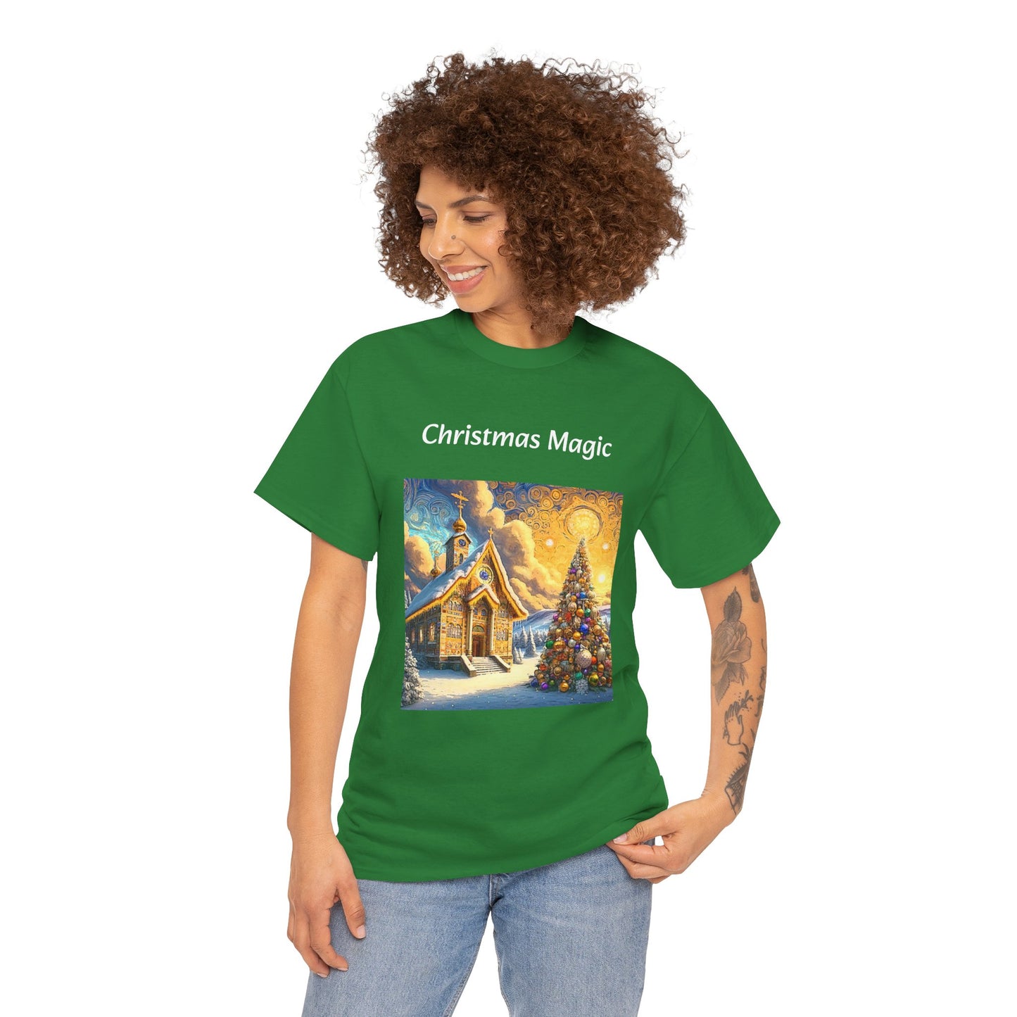 Magic Christmas Amazing Unisex Heavy Cotton Short Sleeve Tee Shirts!