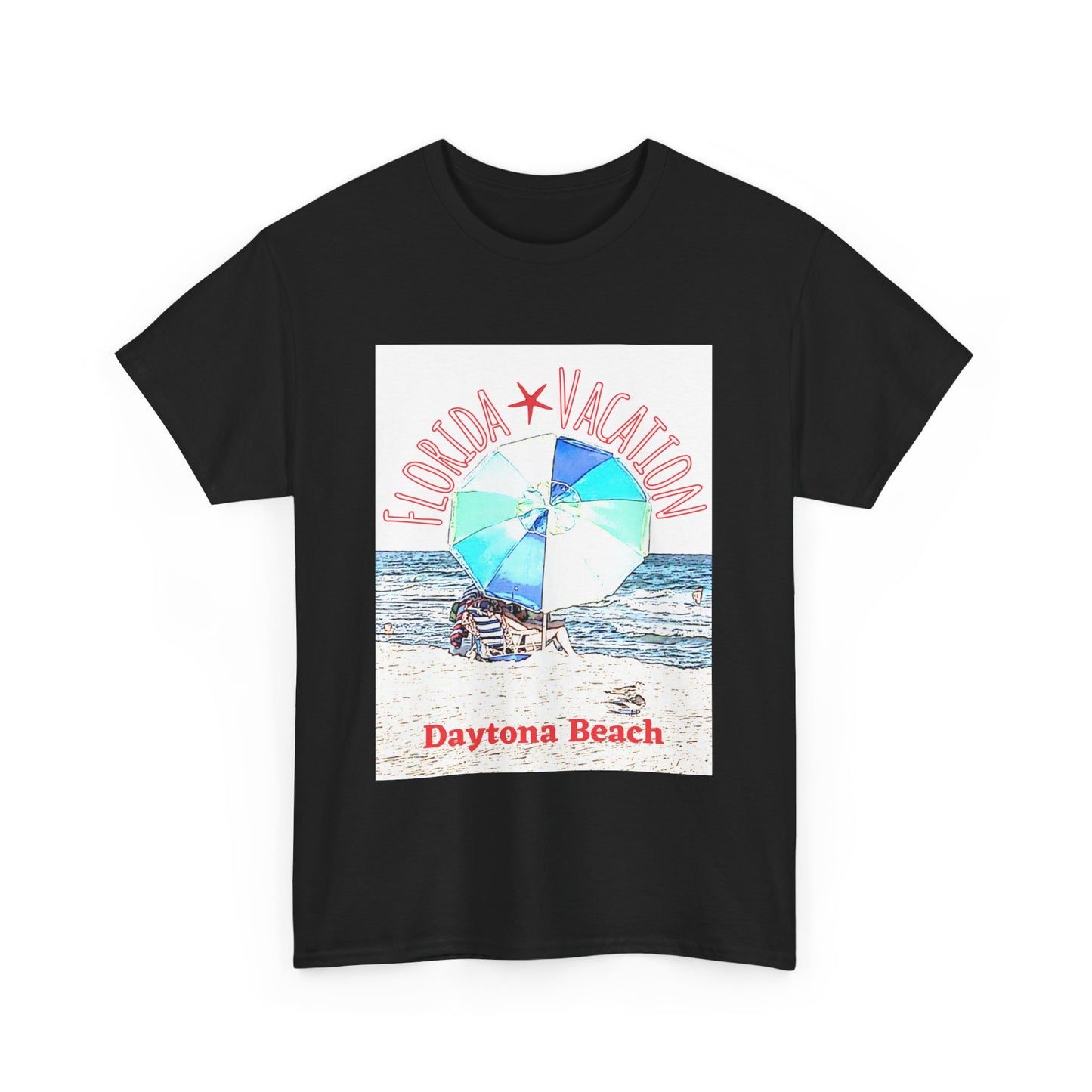 Florida Vacation Daytona Beach - Amazing Unisex Heavy Cotton Tee