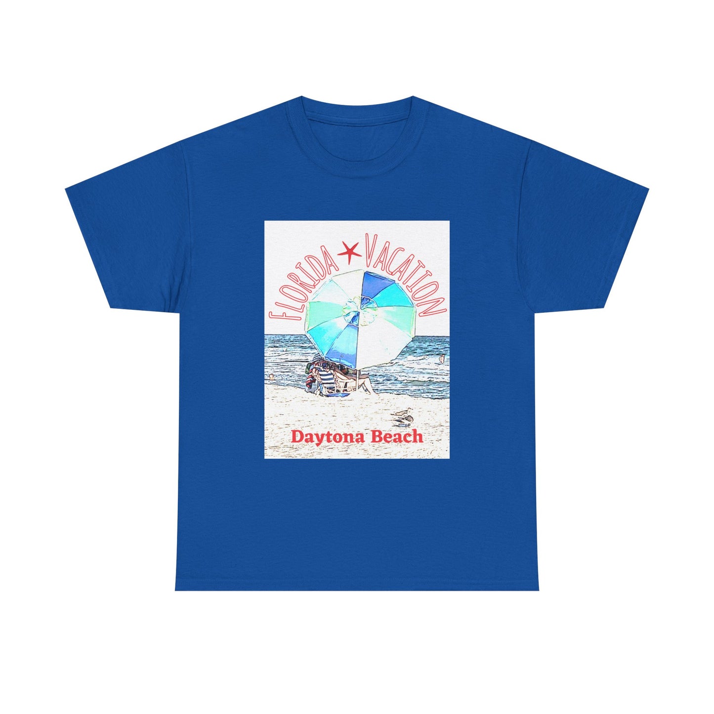 Florida Vacation Daytona Beach - Amazing Unisex Heavy Cotton Tee
