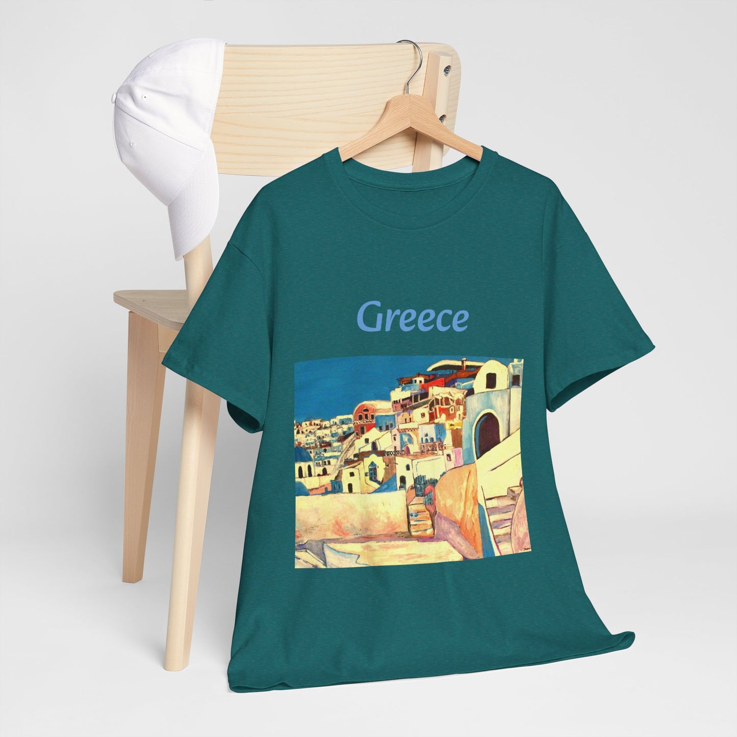 Greece - Amazing Unisex Heavy Cotton Short Sleeve Tee Shirts!