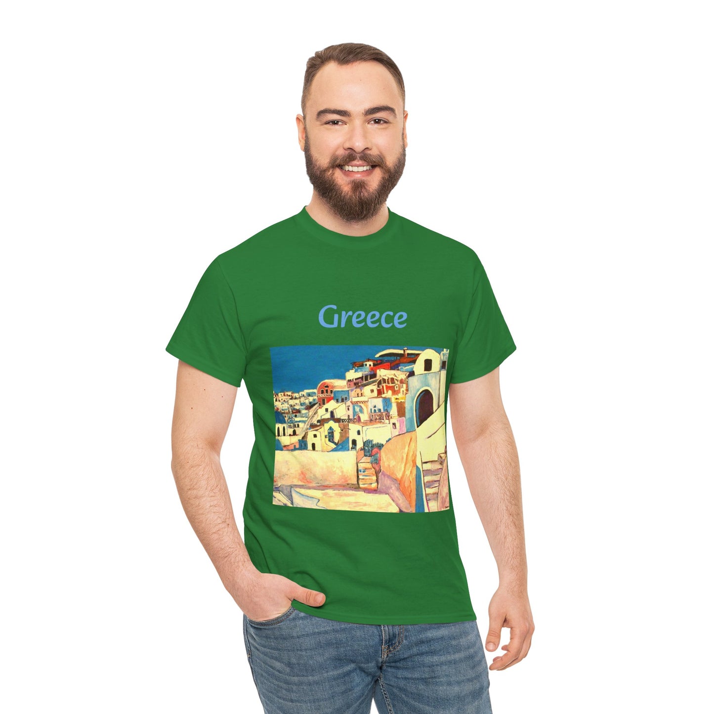 Greece - Amazing Unisex Heavy Cotton Short Sleeve Tee Shirts!