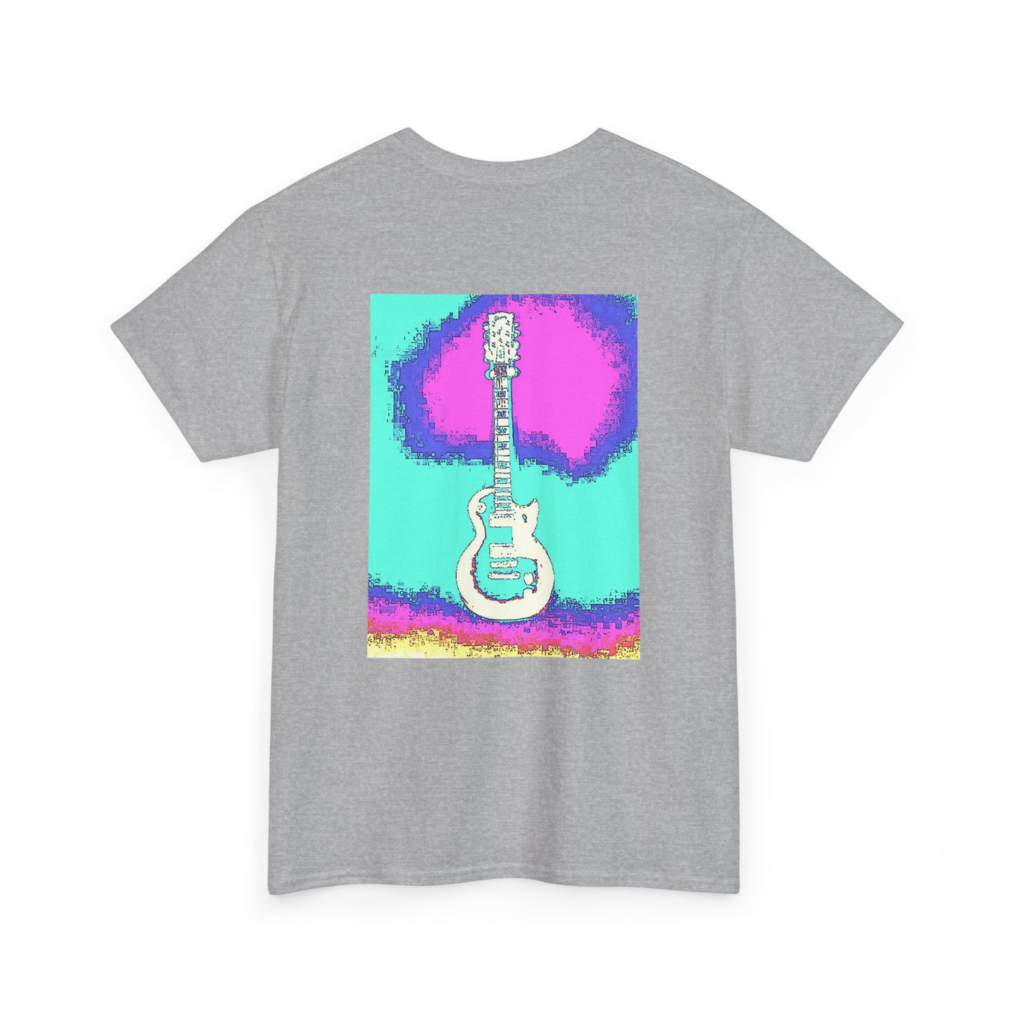 Psychedelic Guitar- Amazing Unisex Heavy Cotton Short Sleeve Tee Shirts!