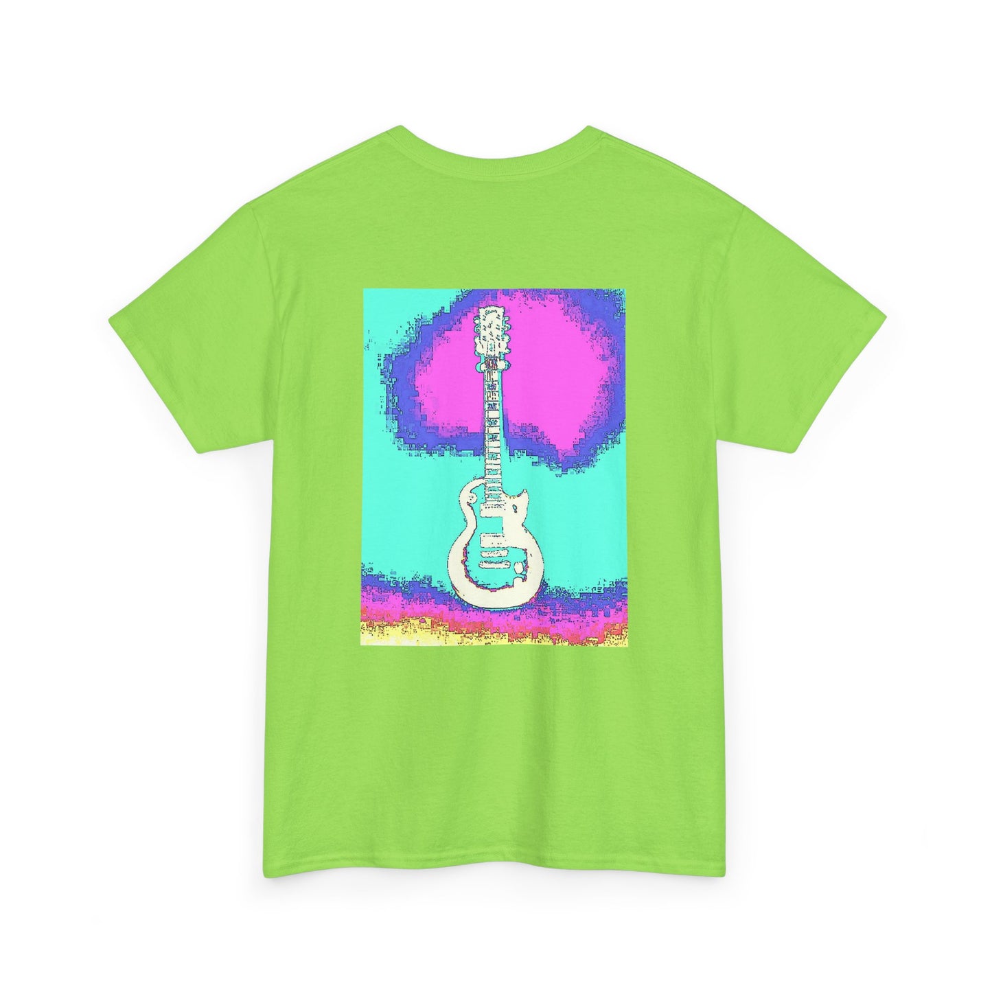 Psychedelic Guitar- Amazing Unisex Heavy Cotton Short Sleeve Tee Shirts!