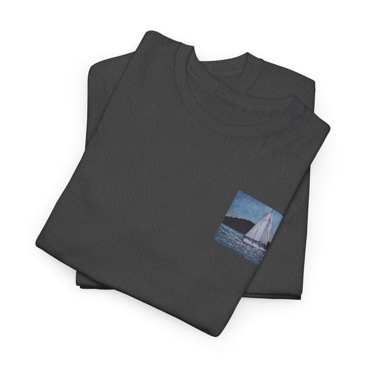 Smoothly Sailing - Amazing Unisex Heavy Cotton Short Sleeve Tee Shirts!