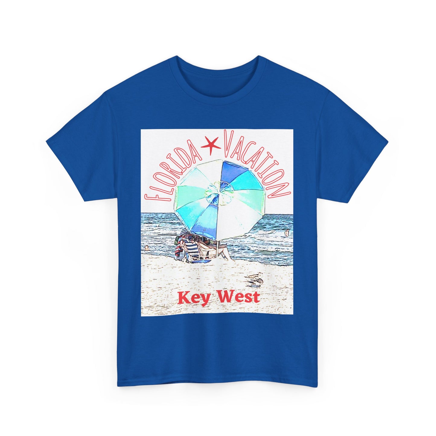 Florida Vacation Key West - Amazing Unisex Heavy Cotton Tee
